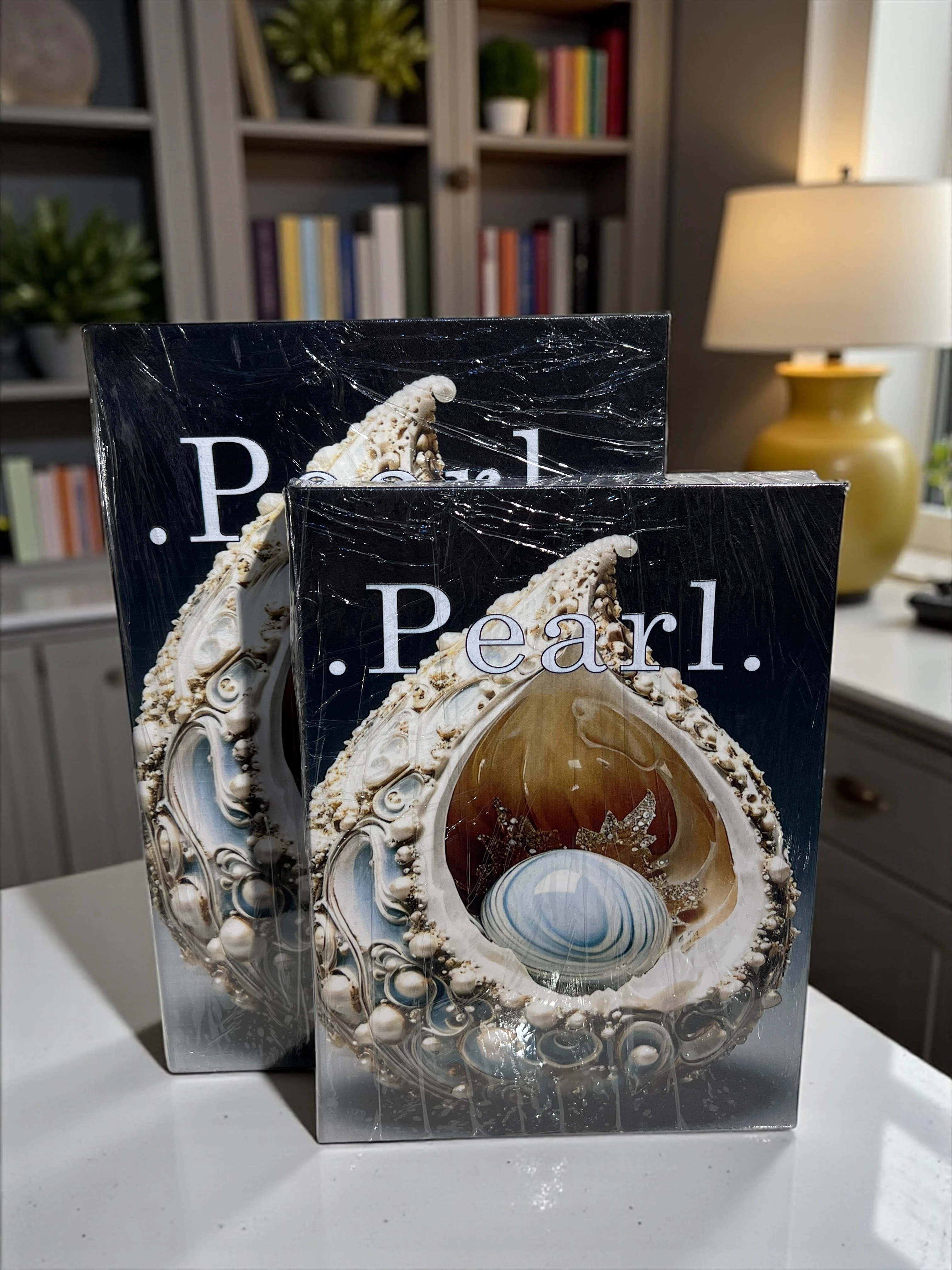 Dekoratif İkili Pearl Kitap Kutu