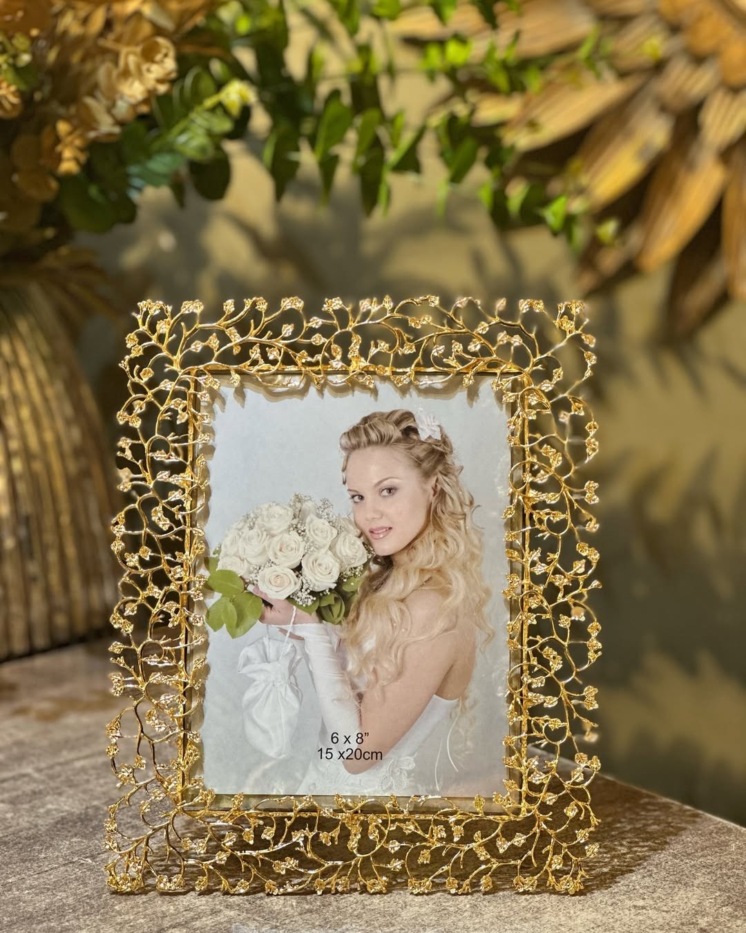 Sarmaşık Gold Fotoğraf Çerçevesi 15x20 cm