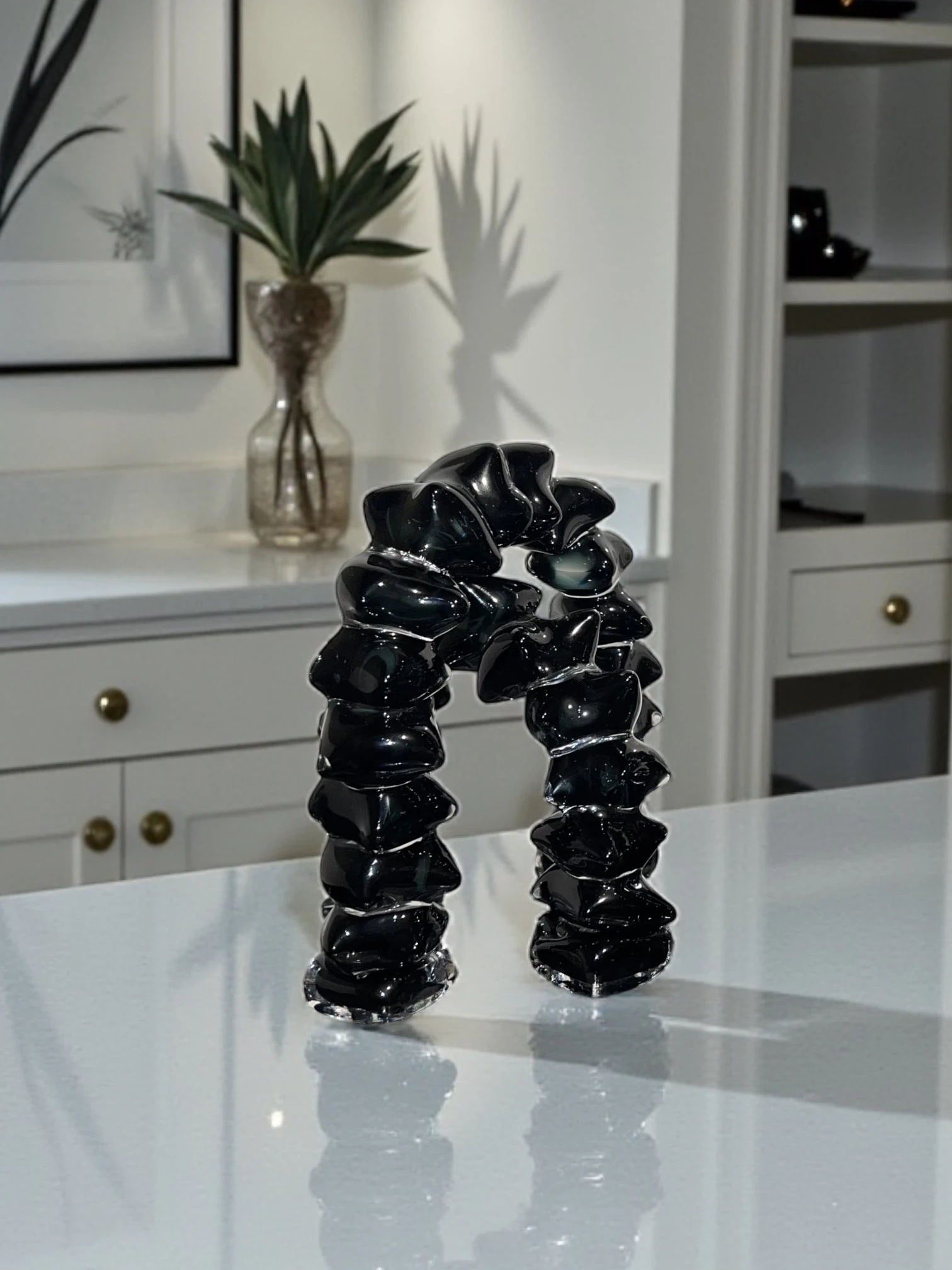 Dekoratif Cam Kemer Obje - Siyah