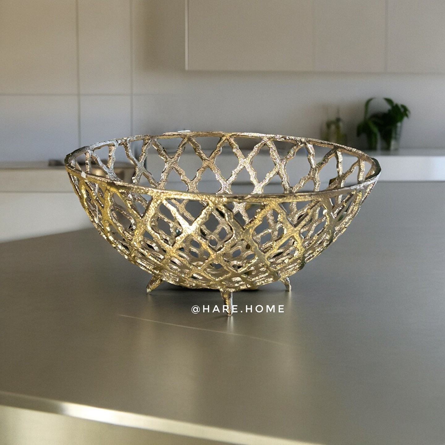 Dekoratif Döküm Meyvelik Gold