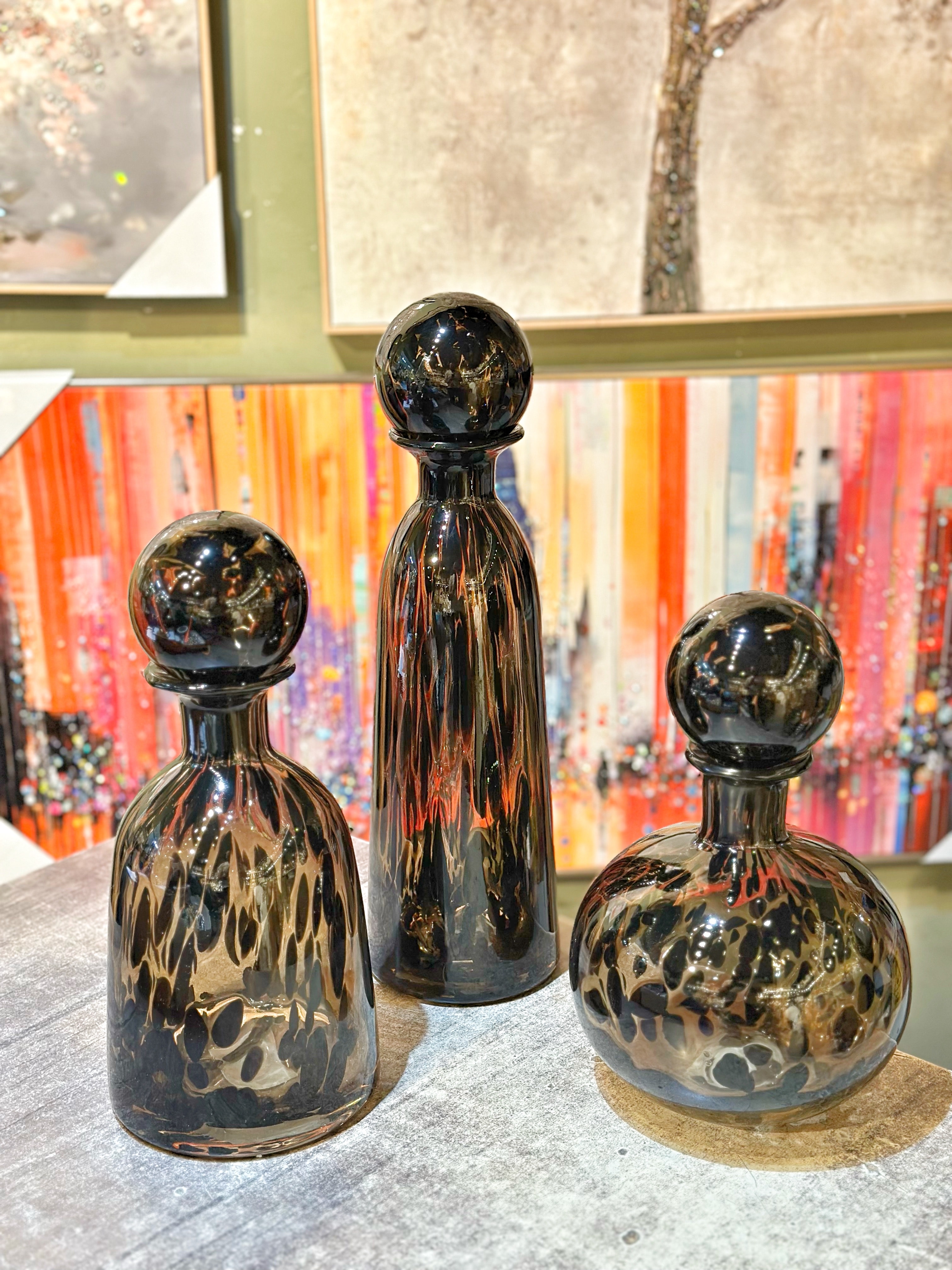 5 Parça Siyah Dumanlı Cam Salon Seti