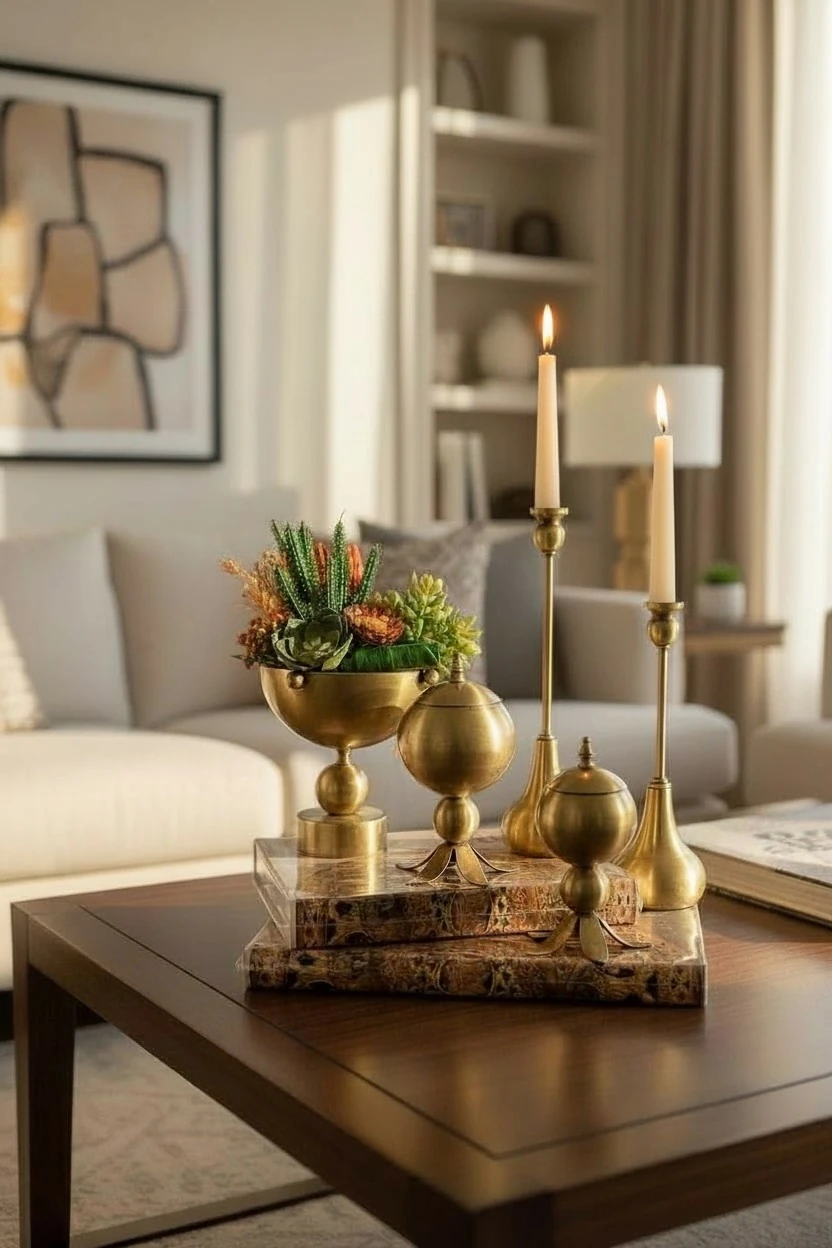 Kitap Kutulu Eskitme Sehpa Dekor Seti