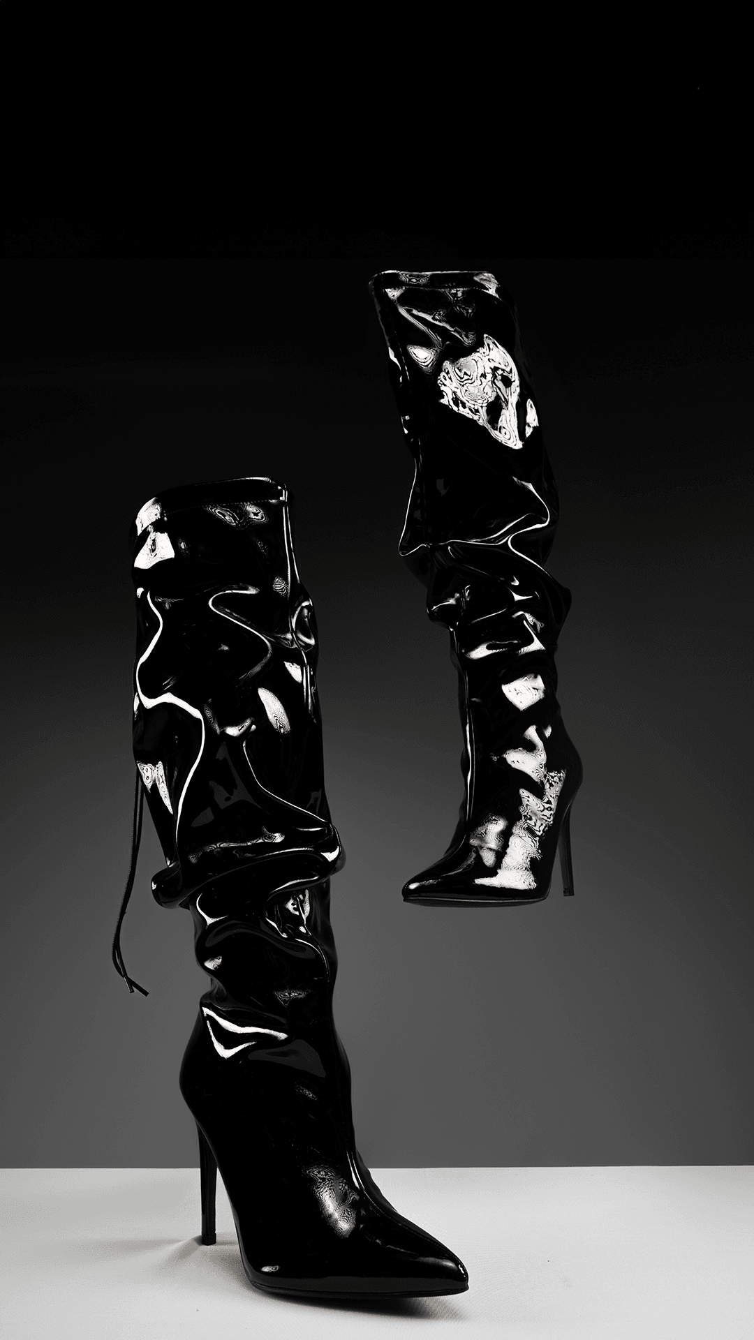 Patent Leather Boots