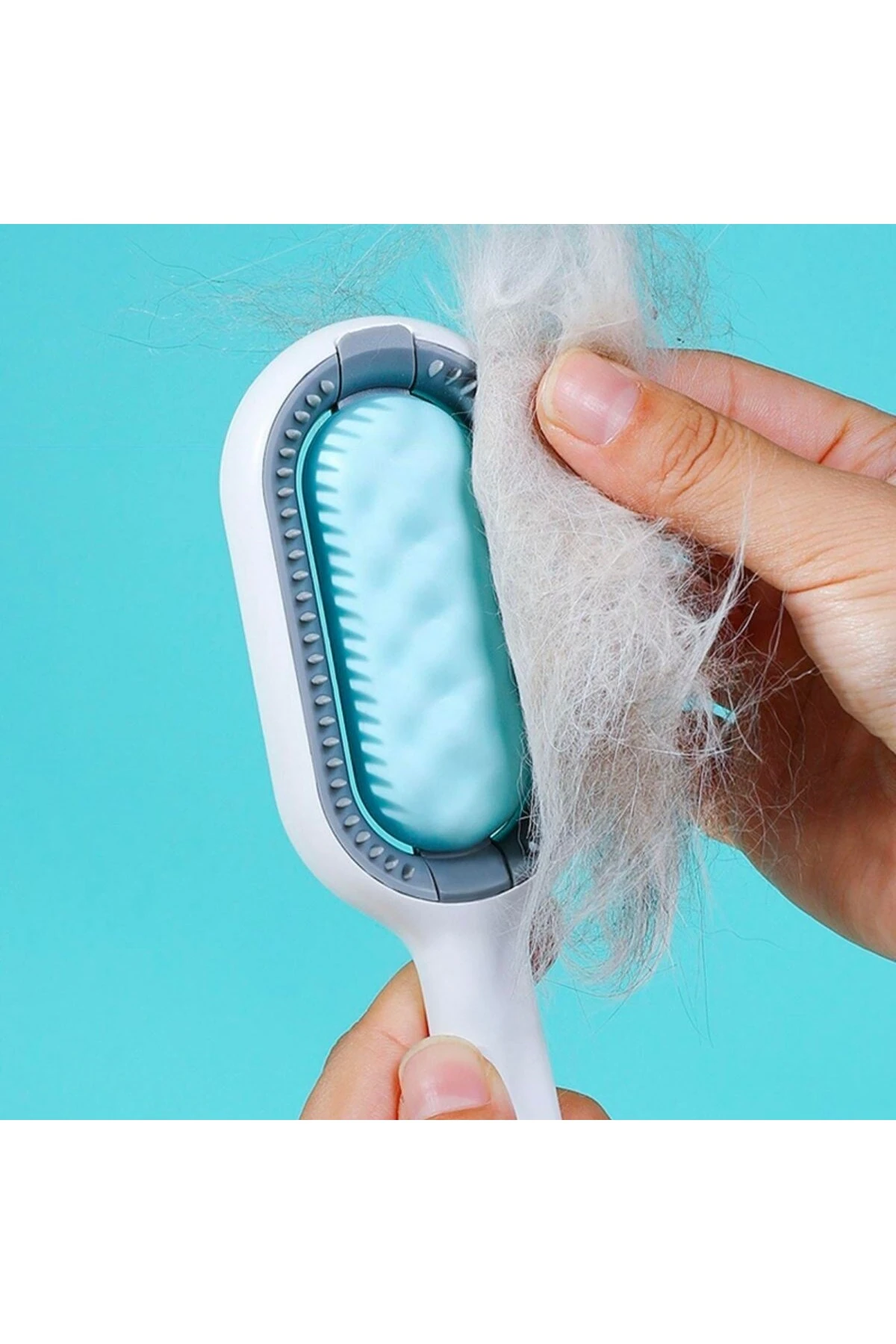 ® Evcil Hayvanlar İçin Çift Taraflı Pet Fırçası Nemli Tüy Tarama Tarağı