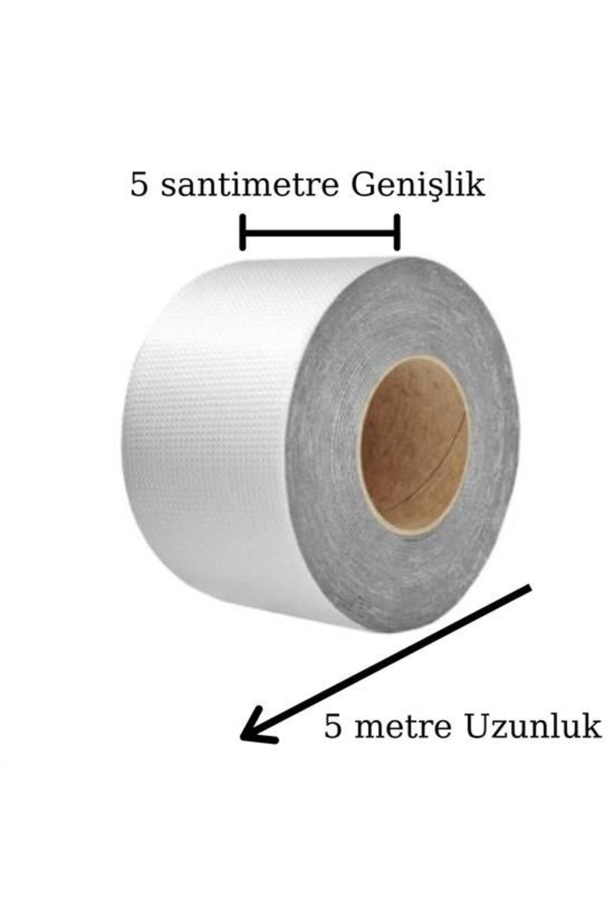 Yüksek Sıcaklık Dayanan Su Geçirmez Çatı Boru Duvar Çatlak Onarıcı Yapışkan Bant Folyo 5 cm