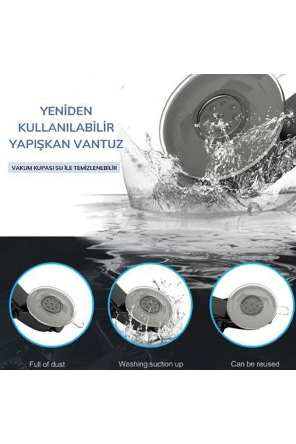 roichil® 360 Derece Dönen Torpido Üstü Uzunluk Ayarlamalı Vantuzlu Teleskopik Araç Telefon Tutucu