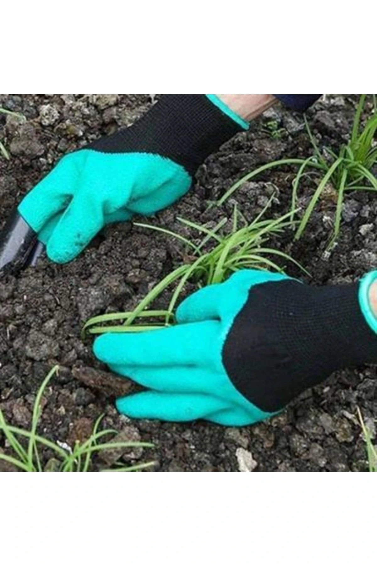 Toprak Kazma Ekme Çapalama Için Korumalı Bahçe Bahçivan Eldiveni