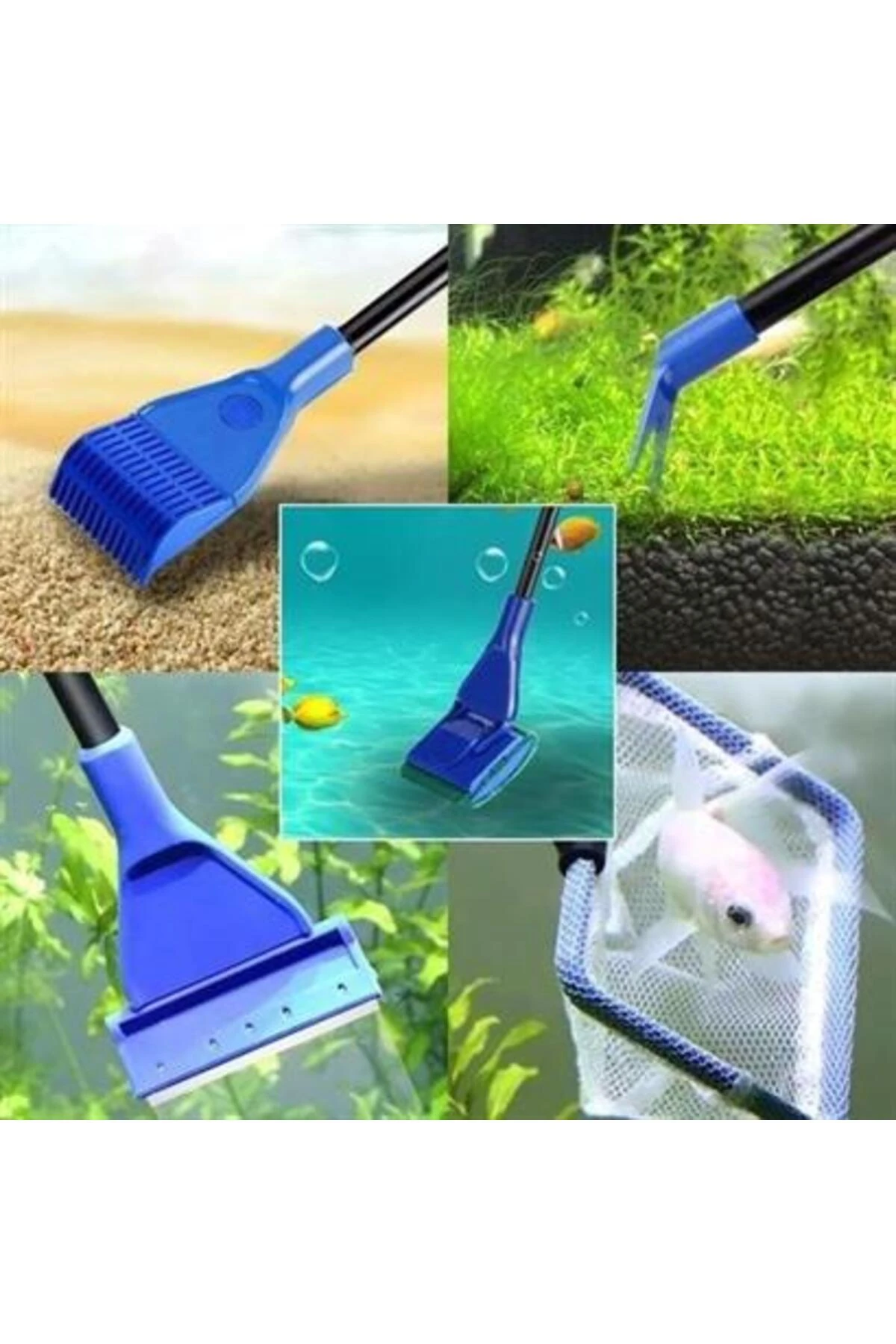 5 in 1 Akvaryum Tankı Temizleme Seti Akvaryum Balığı Bakım Seti Roichil