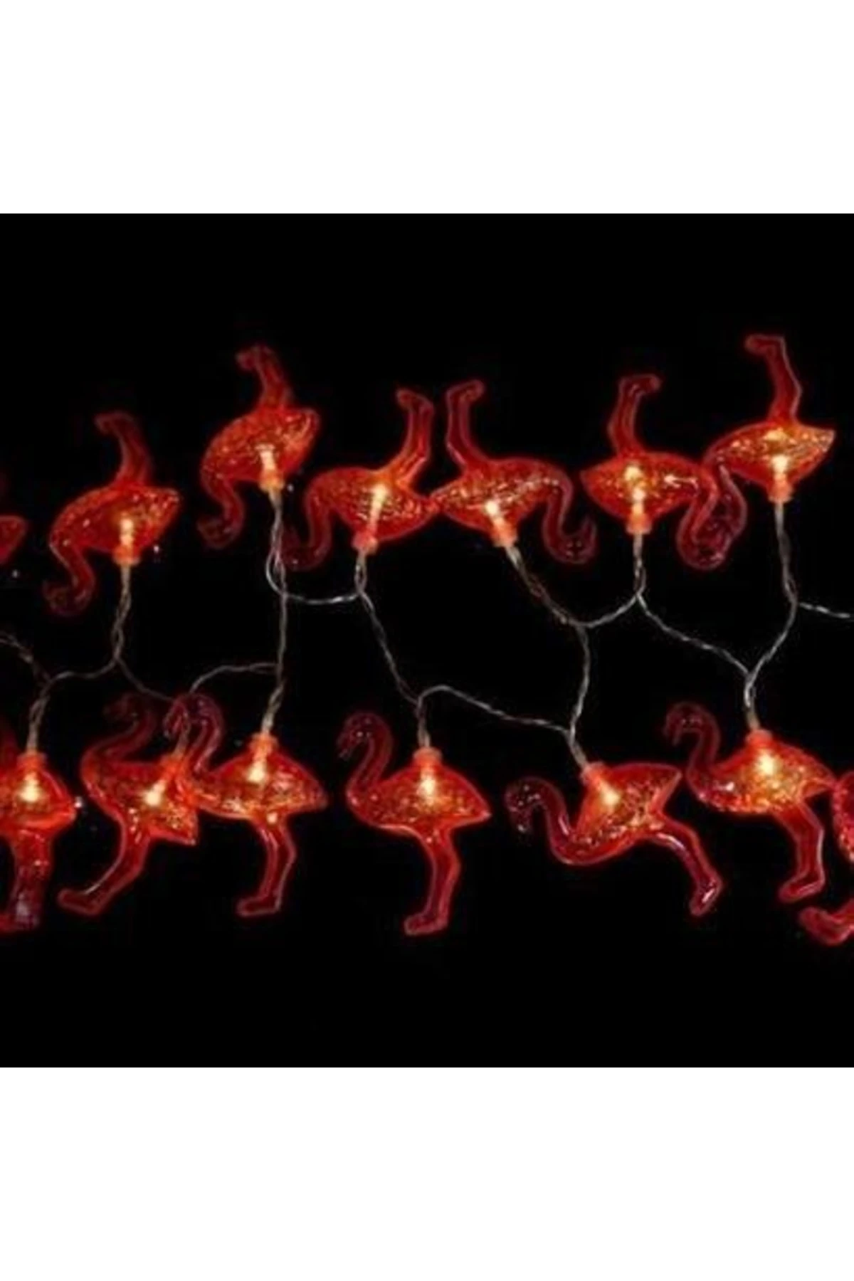 roichil® 10lu Pilli Led Flamingo Dekoratif Işık Zinciri Aydınlatma 1,5 Mt