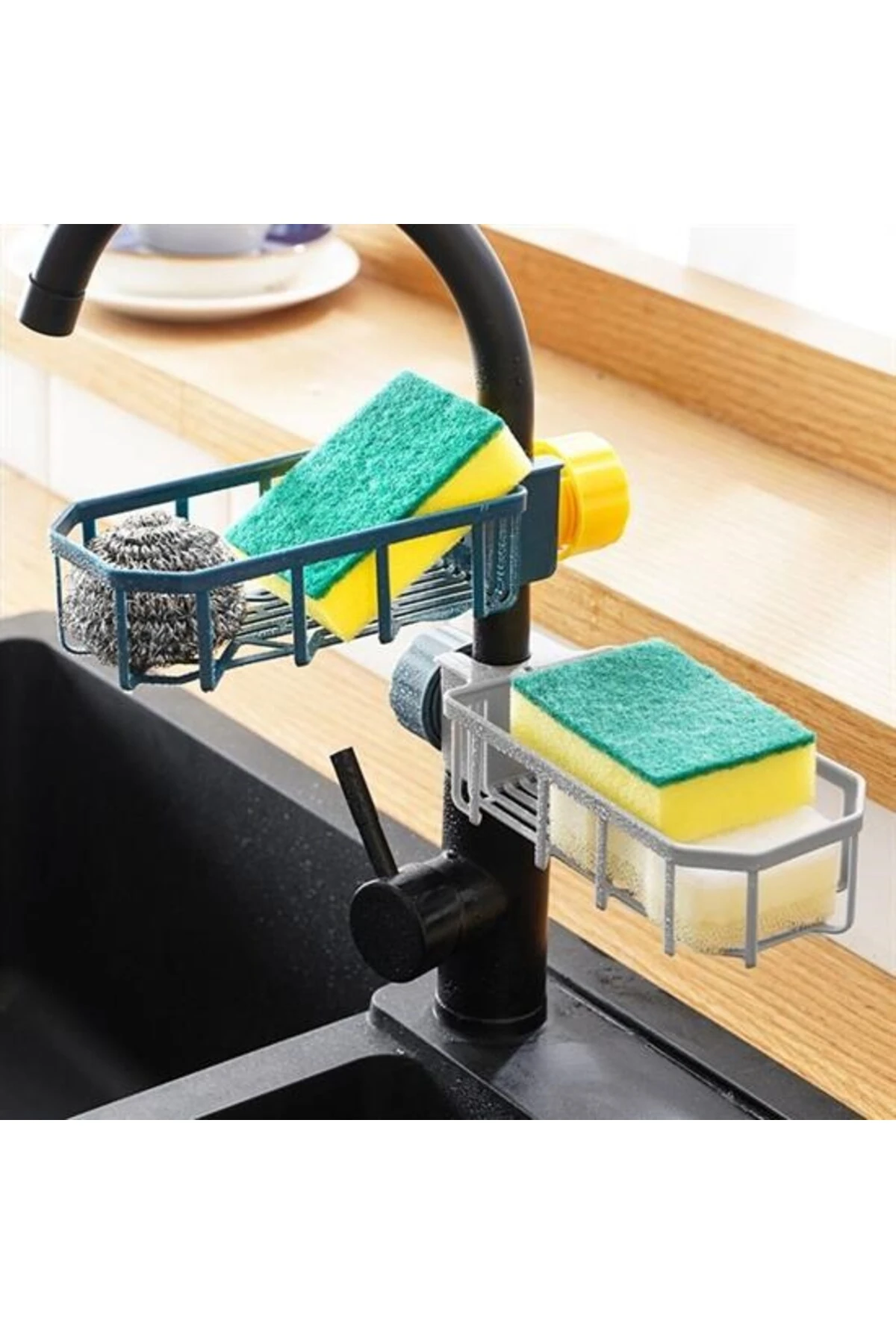 Musluk Kenarı Plastik Süngerlik Sabunluk