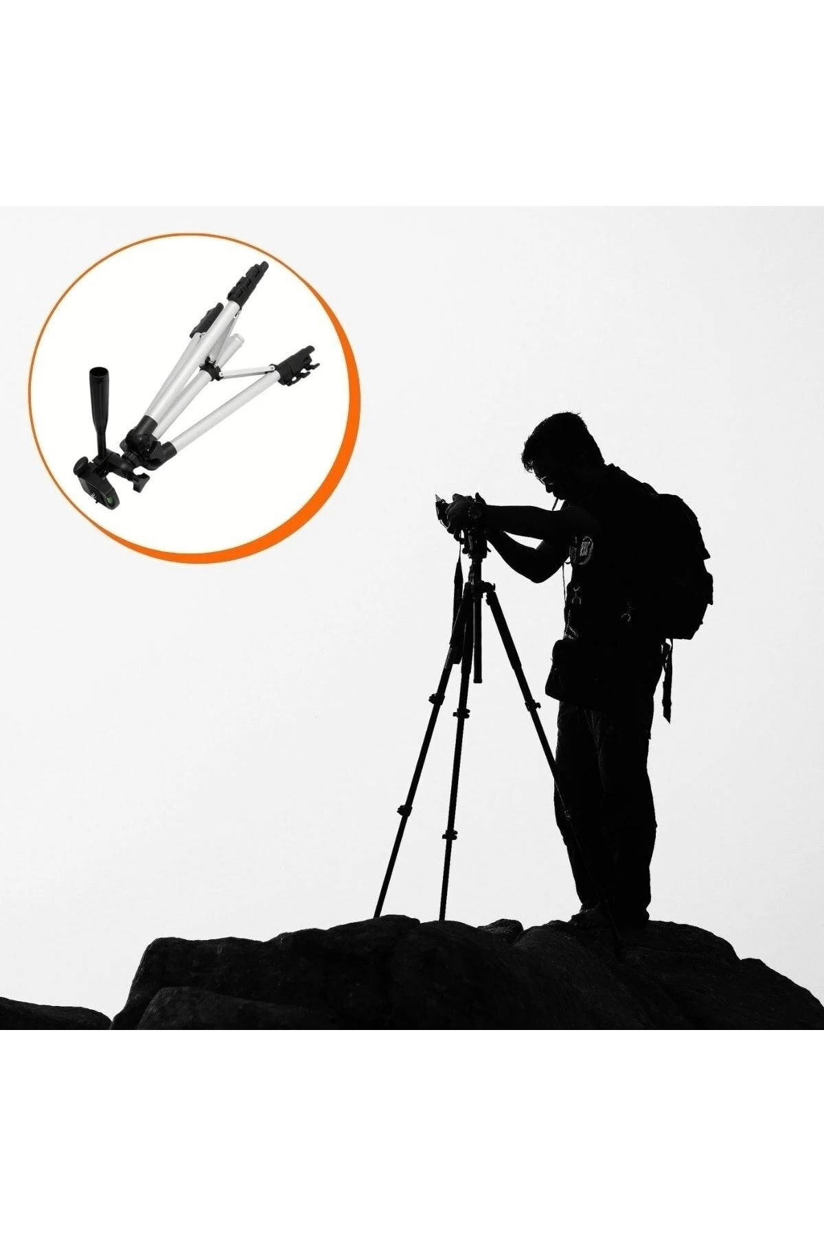 roichil® Taşıma Çantalı 130 Cm Profesyonel Alüminyum Kamera Tripodu