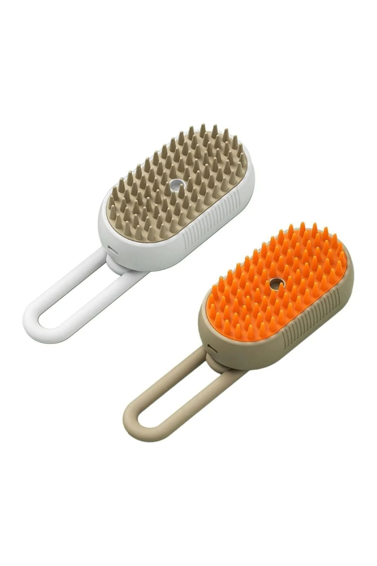 Saplı Buharlı Kedi Tarağı, Buharlı Kedi & Köpek Yıkama Fırçası Tarağı Yumuşak Silikonlu