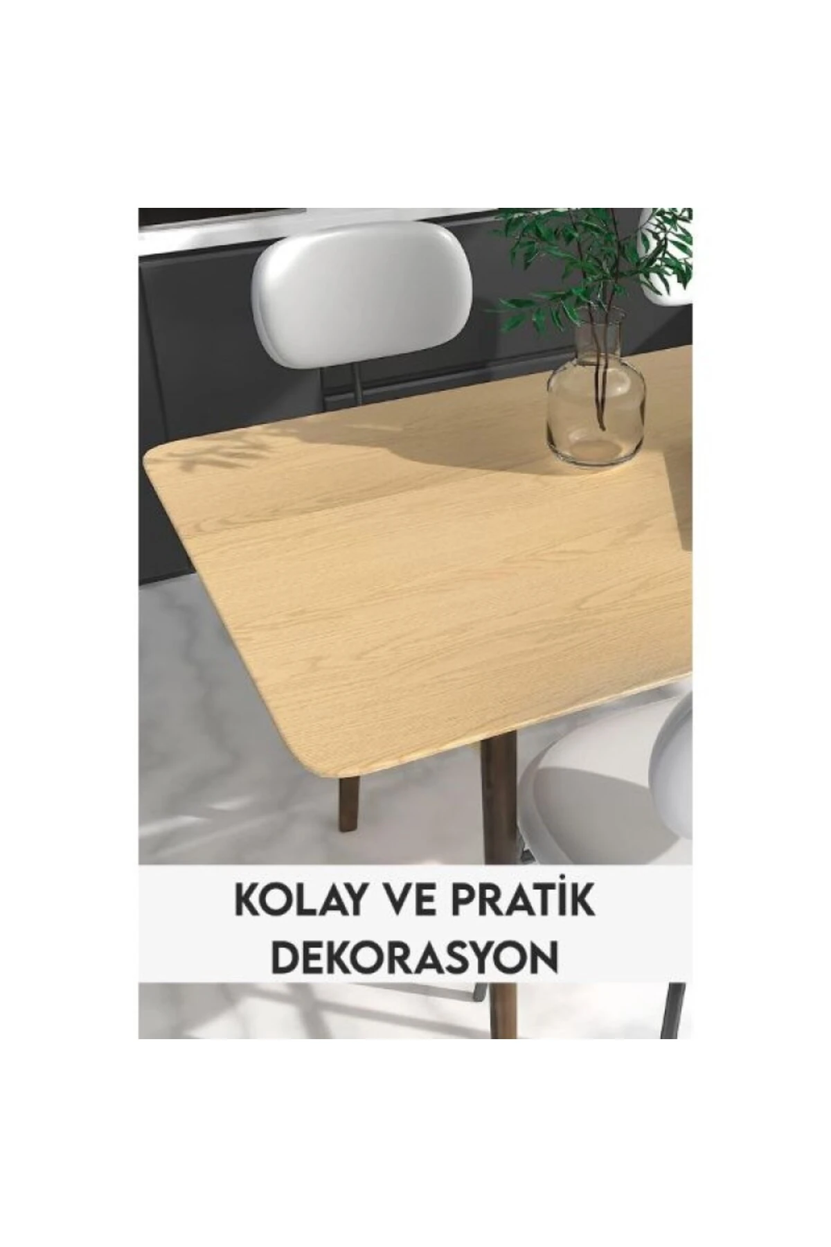 Ahşap Görünümlü Kendinden Yapışkanlı Kaplama Folyosu 5 Metre