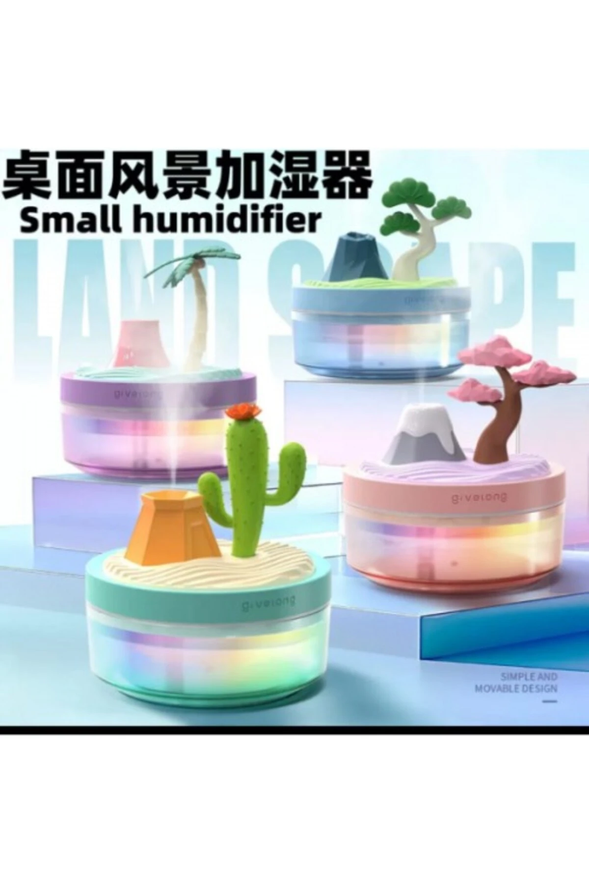 Doğa Temalı Mini Nemlendirici