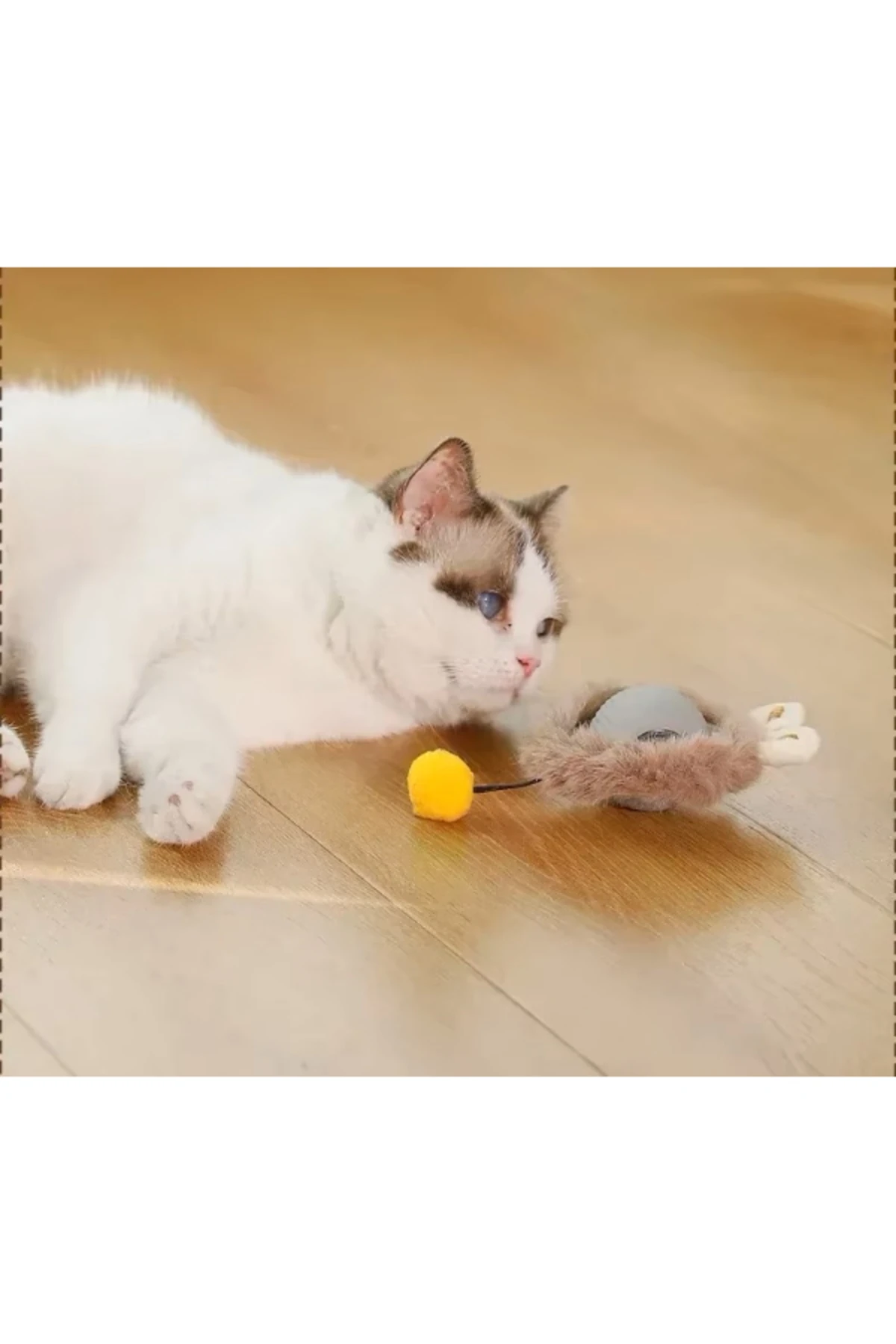 Tüylü Şarjlı Kedi Oyuncağı