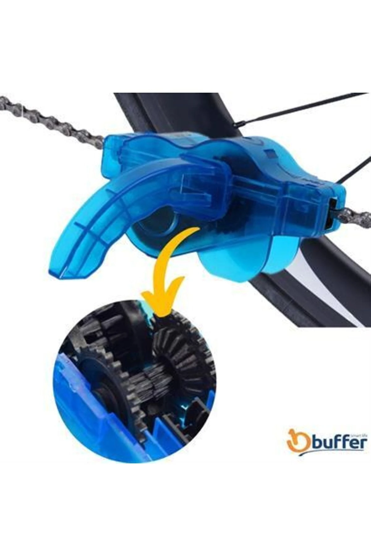 Bisiklet Zincir Dişlisi Koruyucu Pas Sökücü Temizleme Fırçası Aparatı Bakım Seti 4 Parça