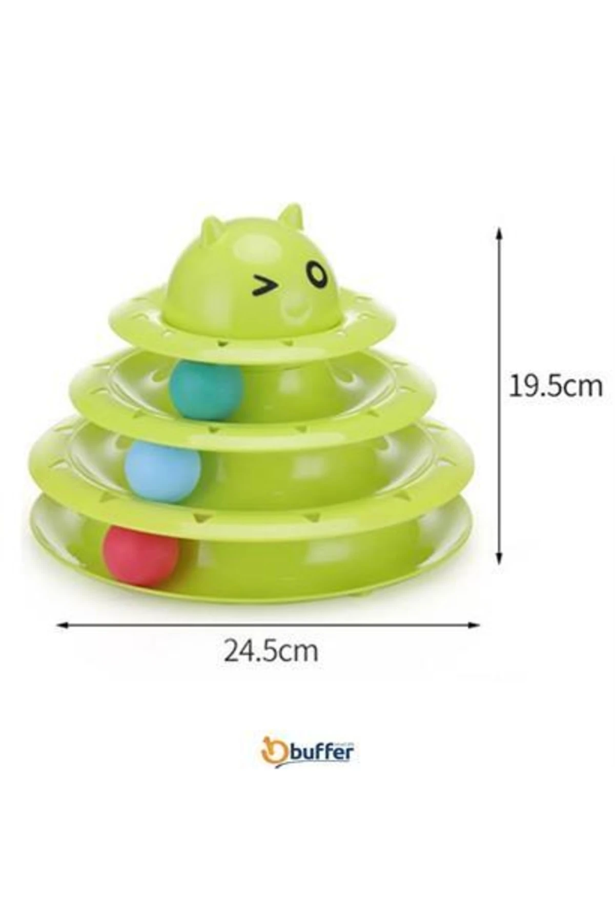 roichil® Tower Of Tracks Eğlenceli Üç Katlı Kedi Oyuncağı Seti Kedi Oyunu