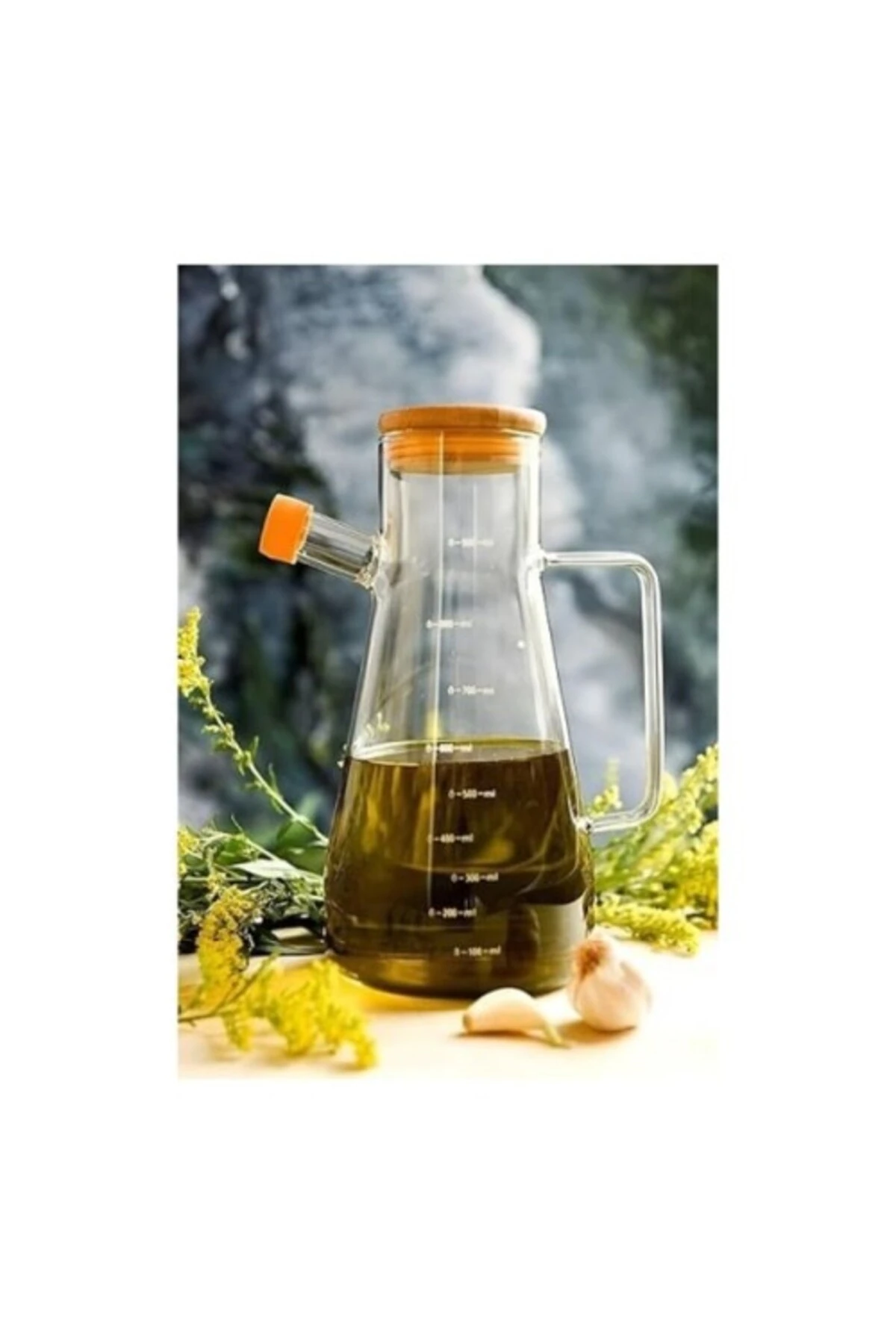 Borosilikat Cam 900 ml. Yağdanlık