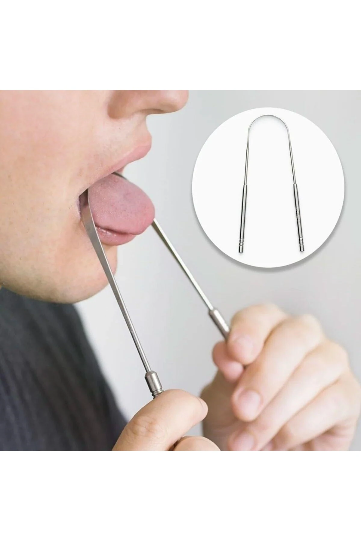 Dil Temizleme Dil Sıyırıcı Ve Temizleme Aparatı