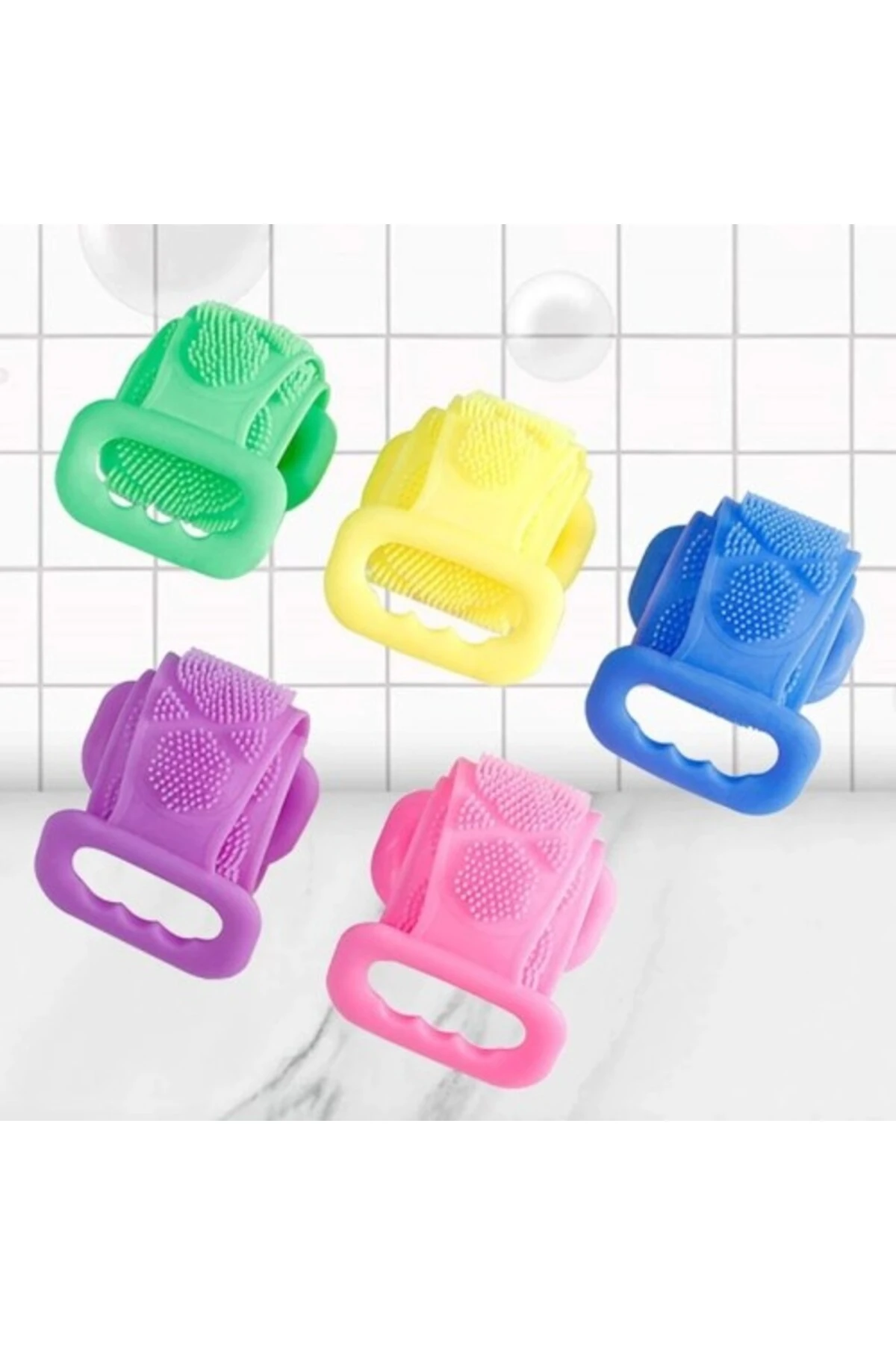 Silikon Çift Taraflı Banyo Kesesi