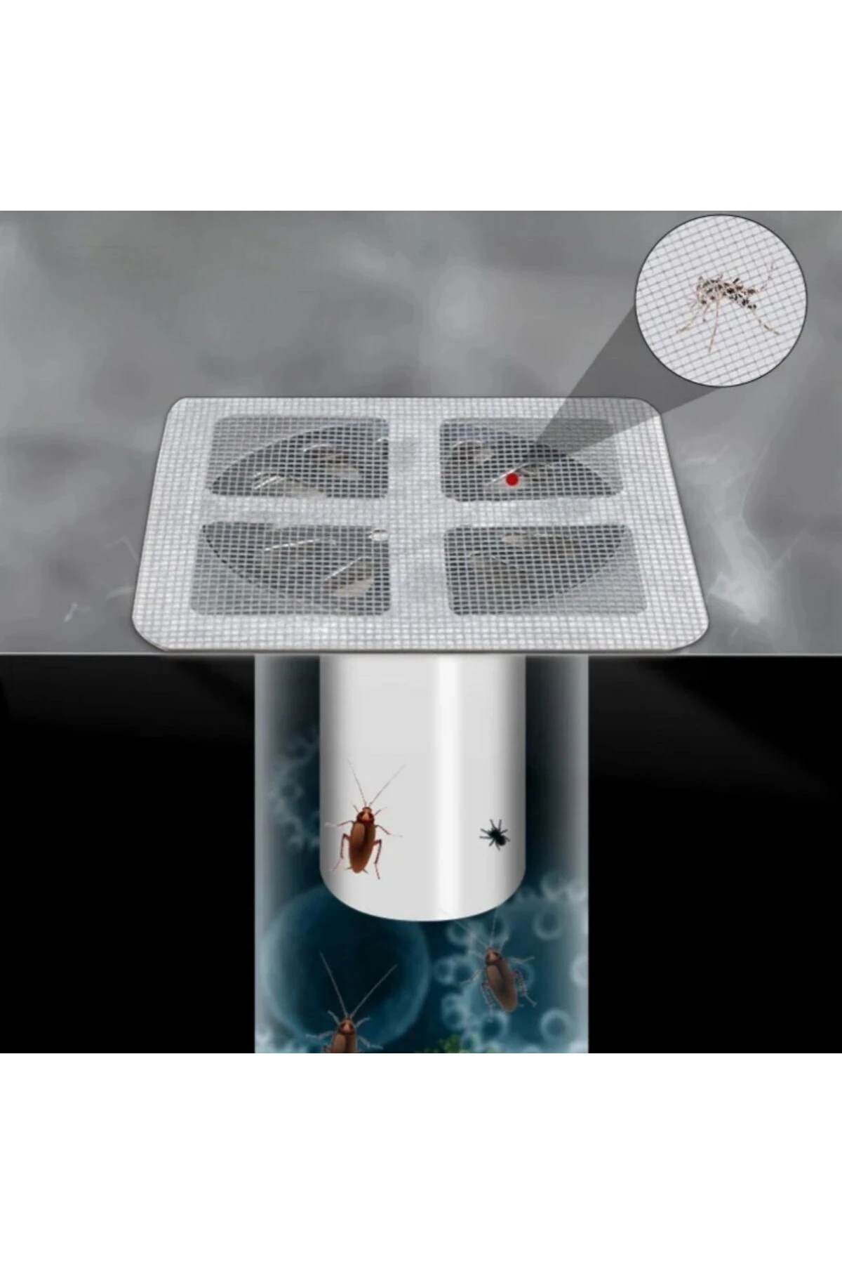 Banyo ve Mıutfak Lavabo Koku Önleyici ve Haşere Böcek Önleyici Gider Filtresi