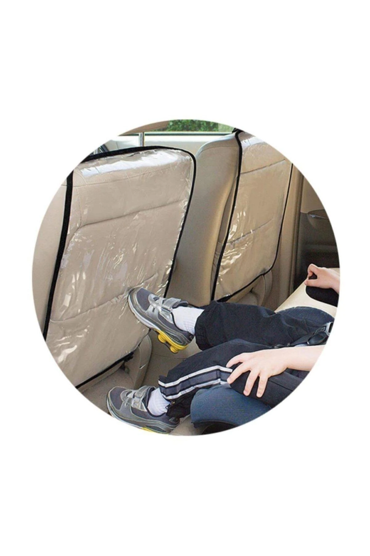 Araç içi Oto Koltuk Arkası Koruyucu Set Kılıf Ayak İzi Koruma Kılıfı