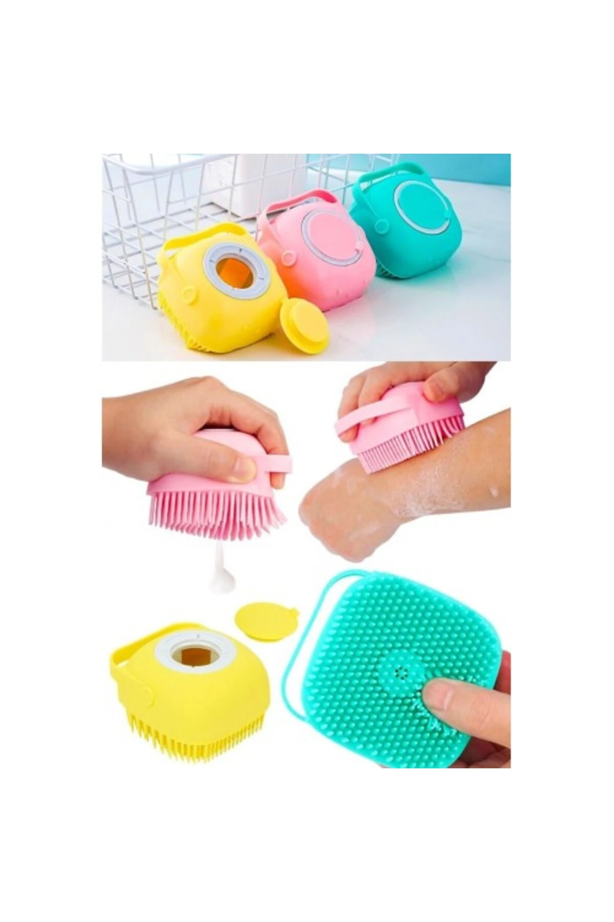 Duş Jeli Hazneli Banyo Masaj Kesesi