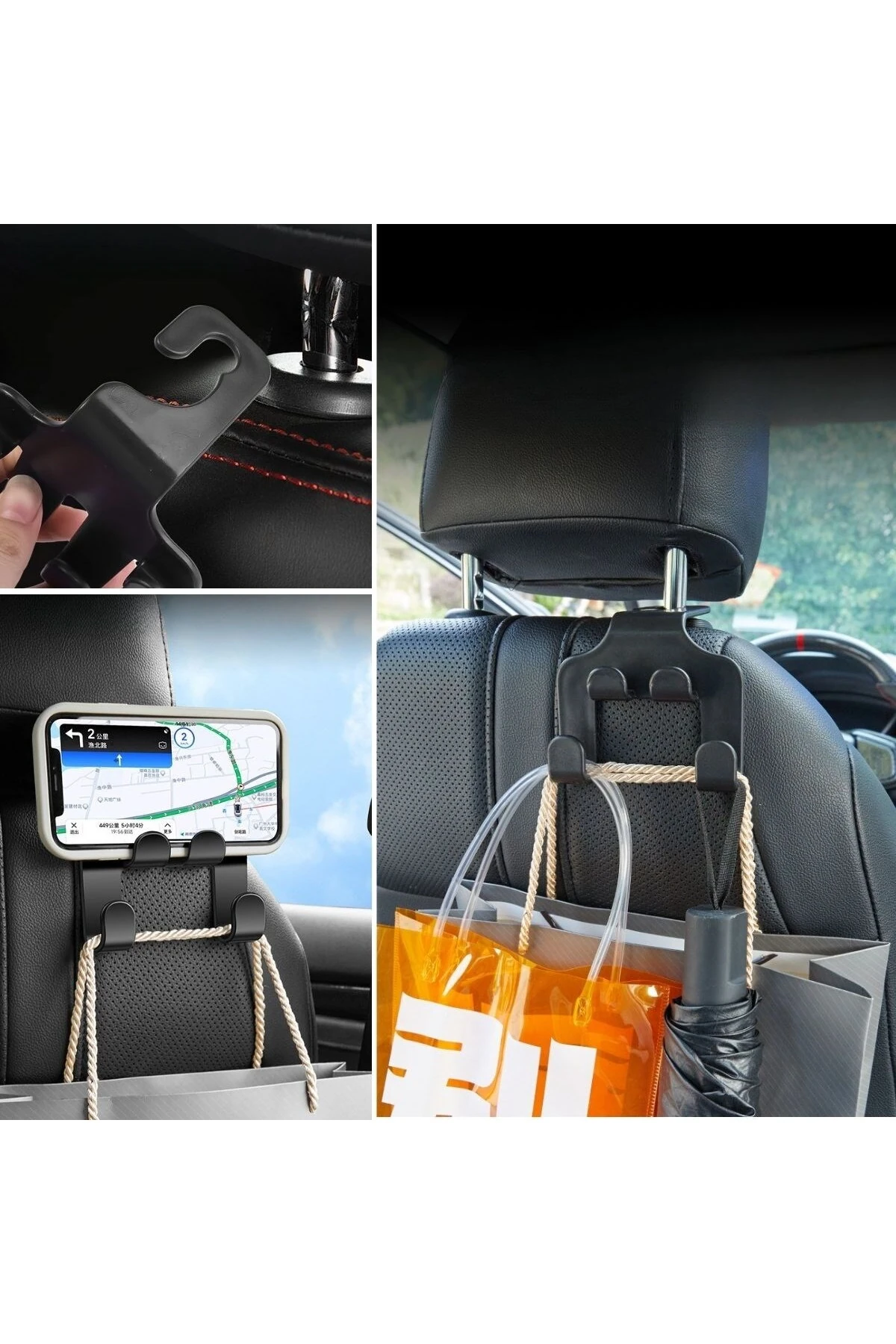 Araç Koltuk Arkasına Takılabilen Çanta,Poşet Askılıklı