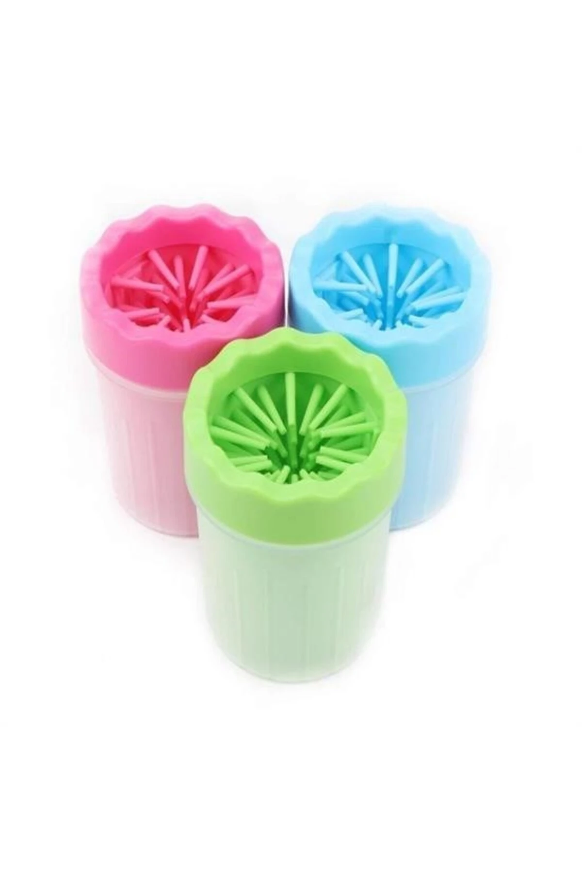 ® Silikon Jel Fırçalı Kedi Köpek Pati Ayak Yıkama Temizleme Kovası (Küçük)