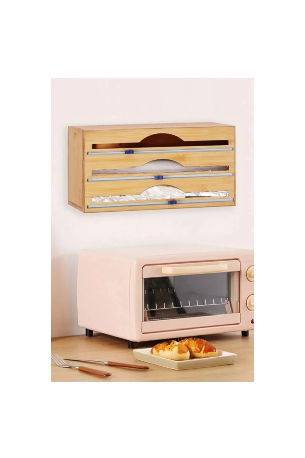 3 Bölmeli Folyo Kesme Standı