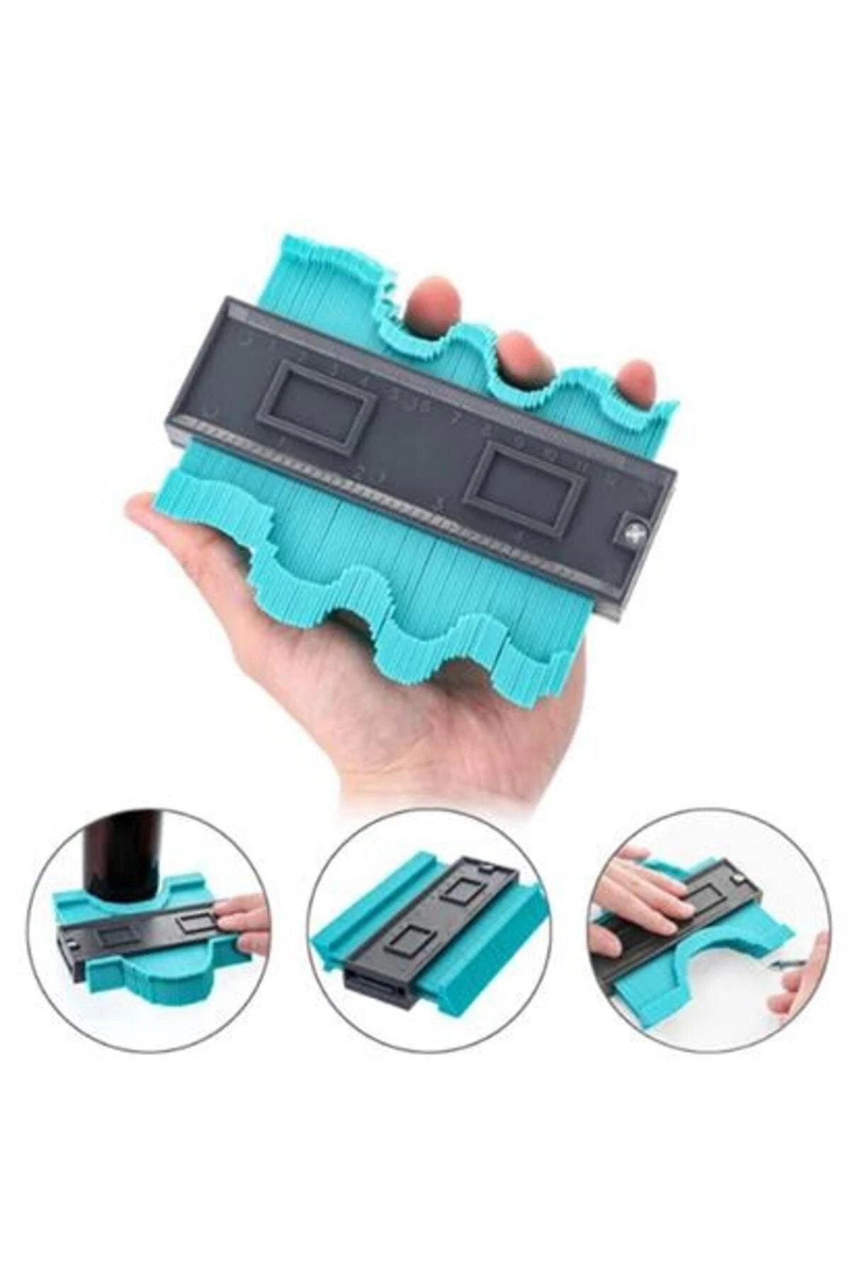 Çok Fonksiyonlu Plastik Kontur Ölçüm Cihazı Ahşap Fayans Şekillendirme Kalıbı