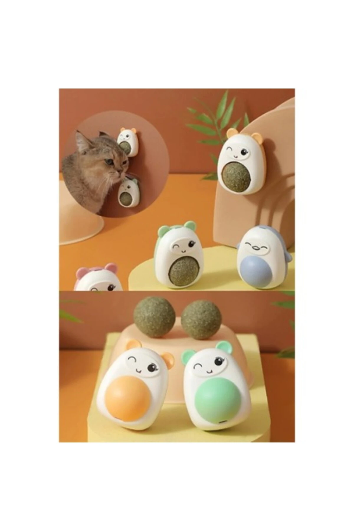 Ayıcıklı Kedi Otu Yalama Topu