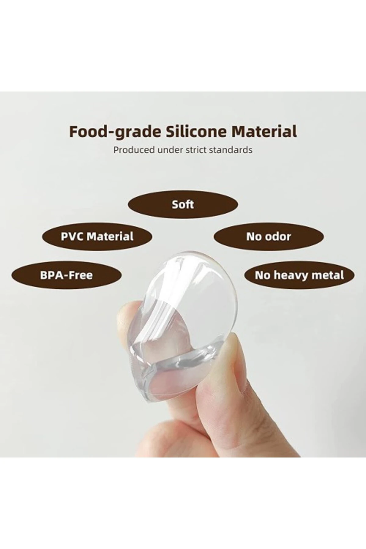 Silikon Şeffaf Masa Kenarı Köşe Koruması