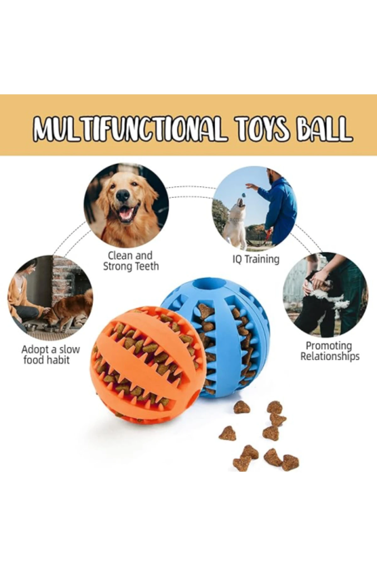 Mama Hazneli Köpek Eğitim Ve Oyun Topu