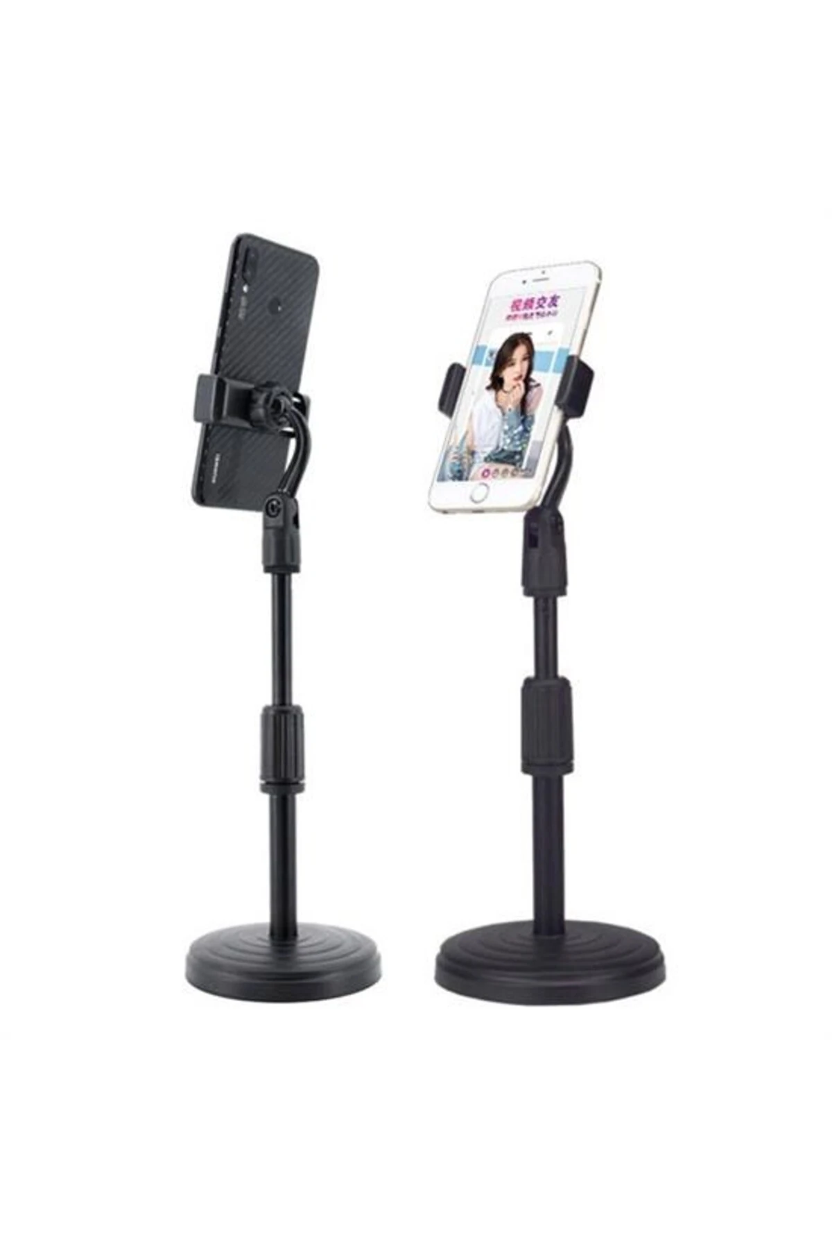 360 Derece Döndürülebilir Masaüstü Teleskopik Telefon Standı Çok Fonksiyonlu Telefon Tutucu