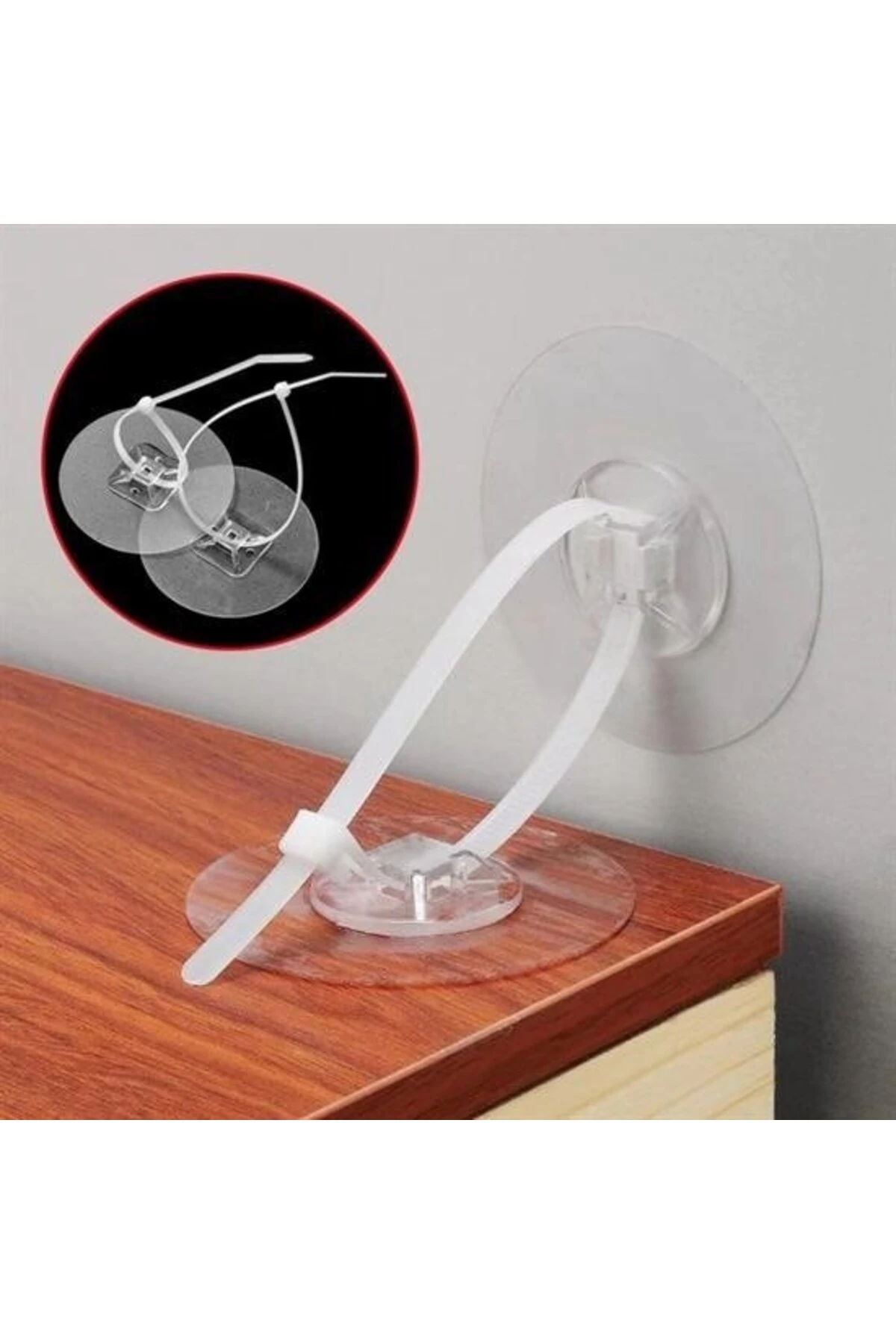 ® Yapışkanlı Eşya Sabitleyici Aparat Deprem Güvenliği Çocuk Koruma Sabitleme Aparatı 1 Çift