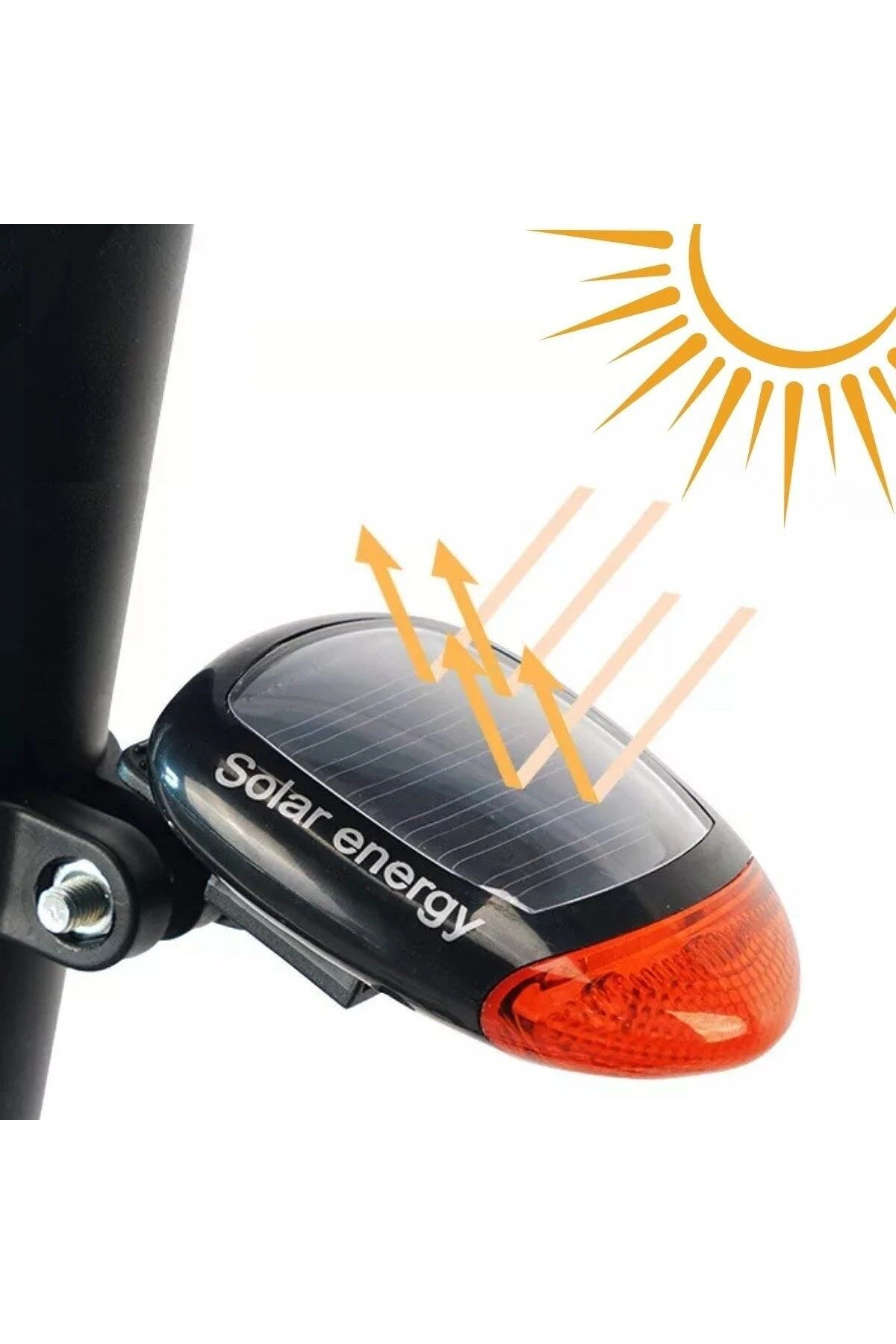 LED Güneş Enerjisi ile Şarj Edilebilir Bisiklet Kuyruk Lambası Solar Bisiklet Lambası