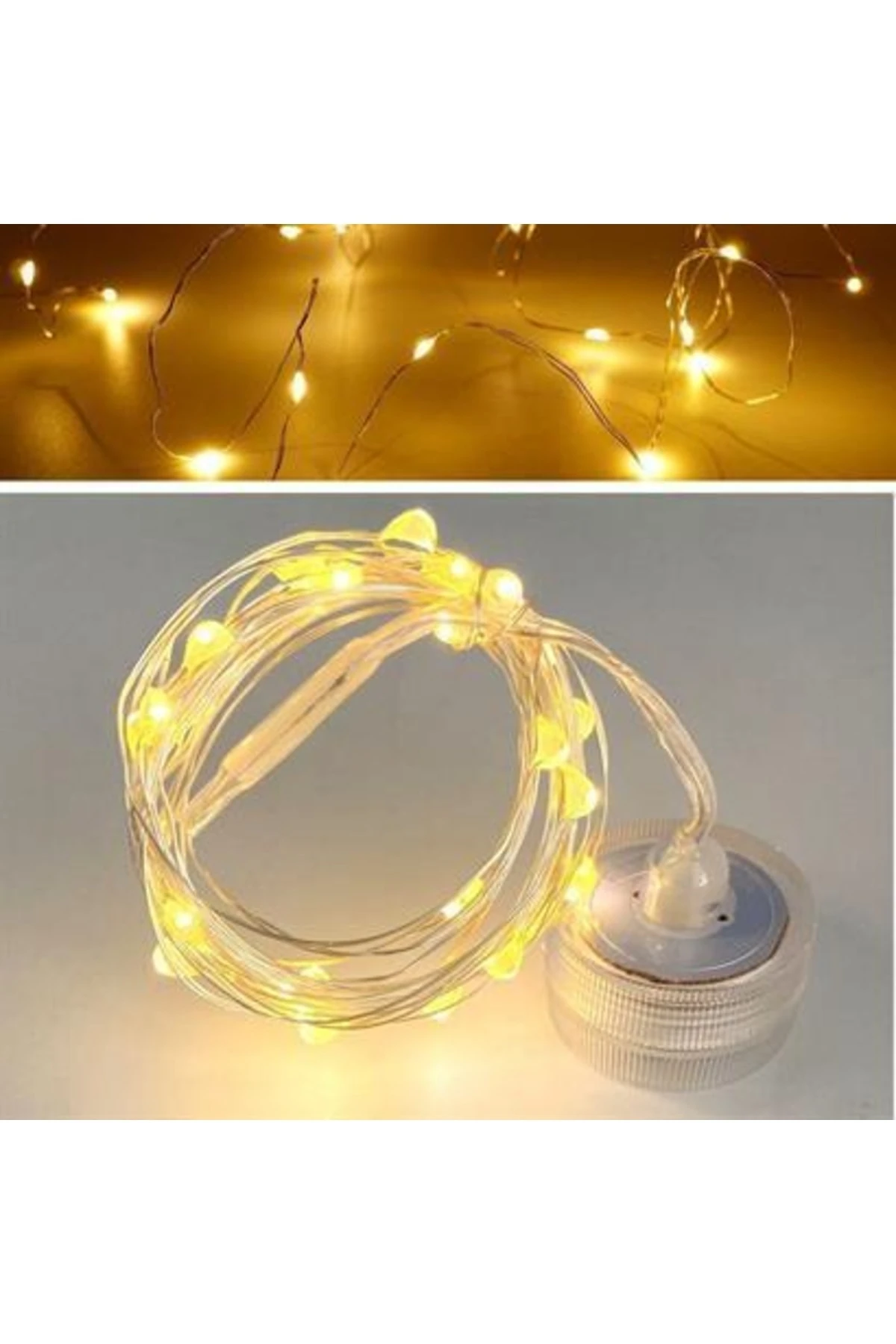 roichil® Bakır Tel 3 Metre Dekoratif Aydınlatma Günışığı Led Işık Zinciri