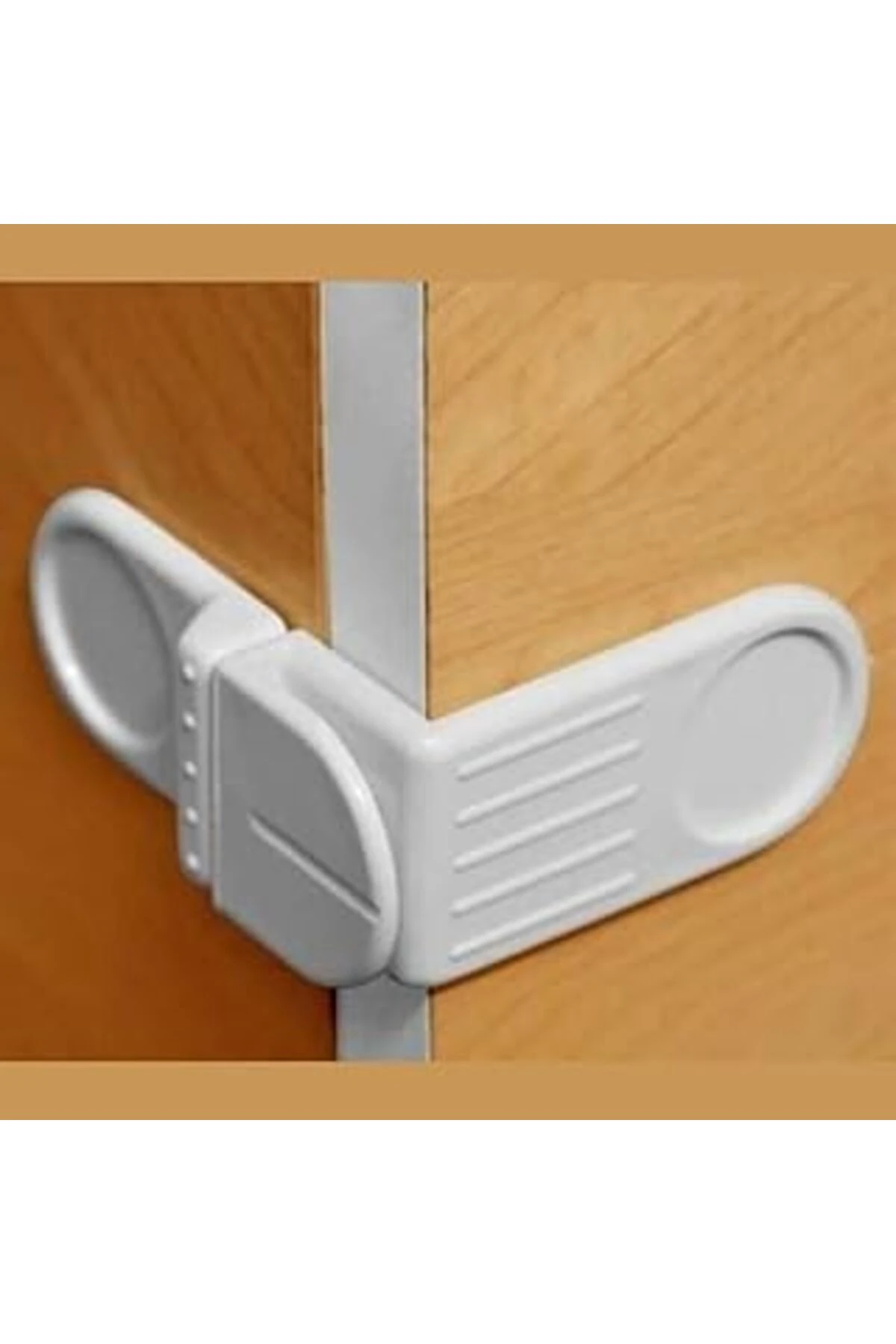 roichil® Bebek Çocuk Güvenlik Çekmece Ve Dolap İçin Kendiliğinde Yapışkanlı Vidasız Köşe Kapak Kilidi