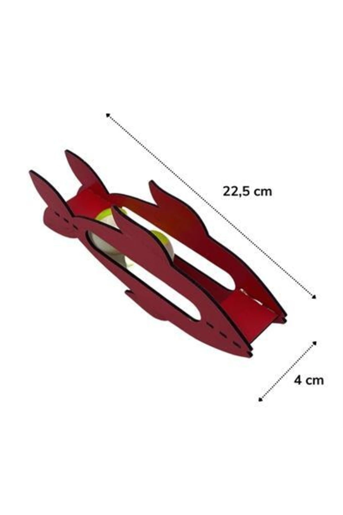 roichil® Kediler Için Ahşap 2 Toplu Eğimli Sevimli Balık Şeklinde Eğitim Amaçlı Oyuncak