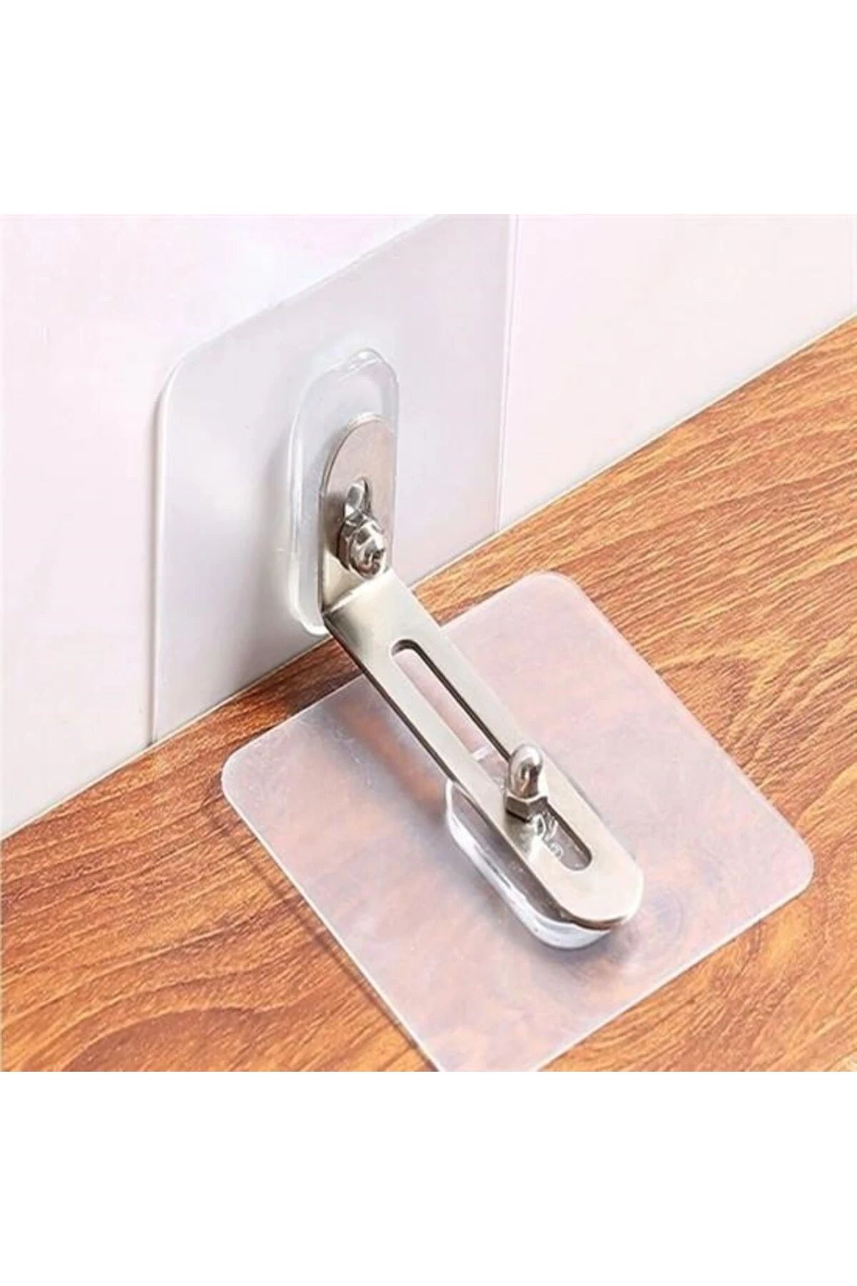 Deprem İçin Ultra Dayanıklı Çivisiz Duvarı Delmeden Ayarlanabilir Eşya Sabitleyici Aparat