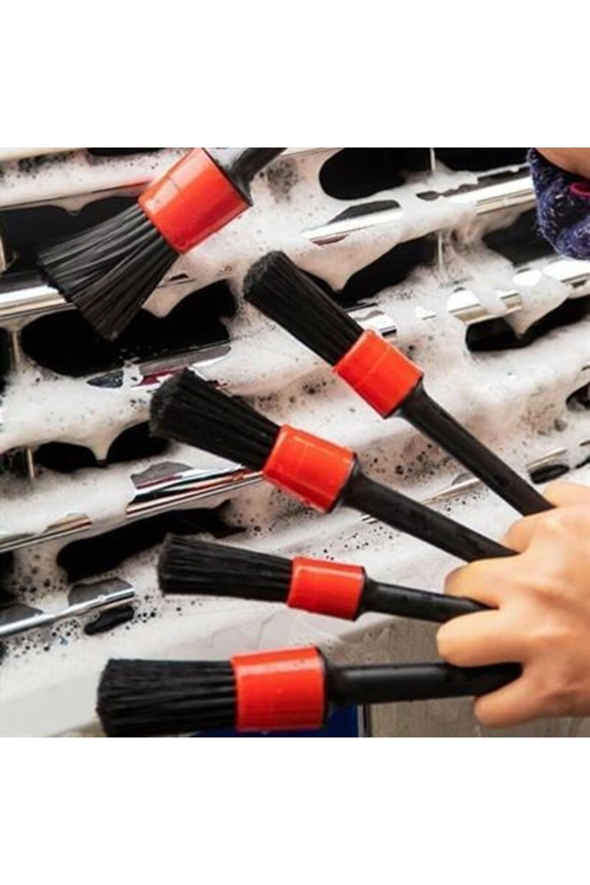 Yumuşak Kıllı Iç Ve Dış Temizlik Için 5 1 Detaylı Araç Oto Temizlik Bakım Fırça Seti