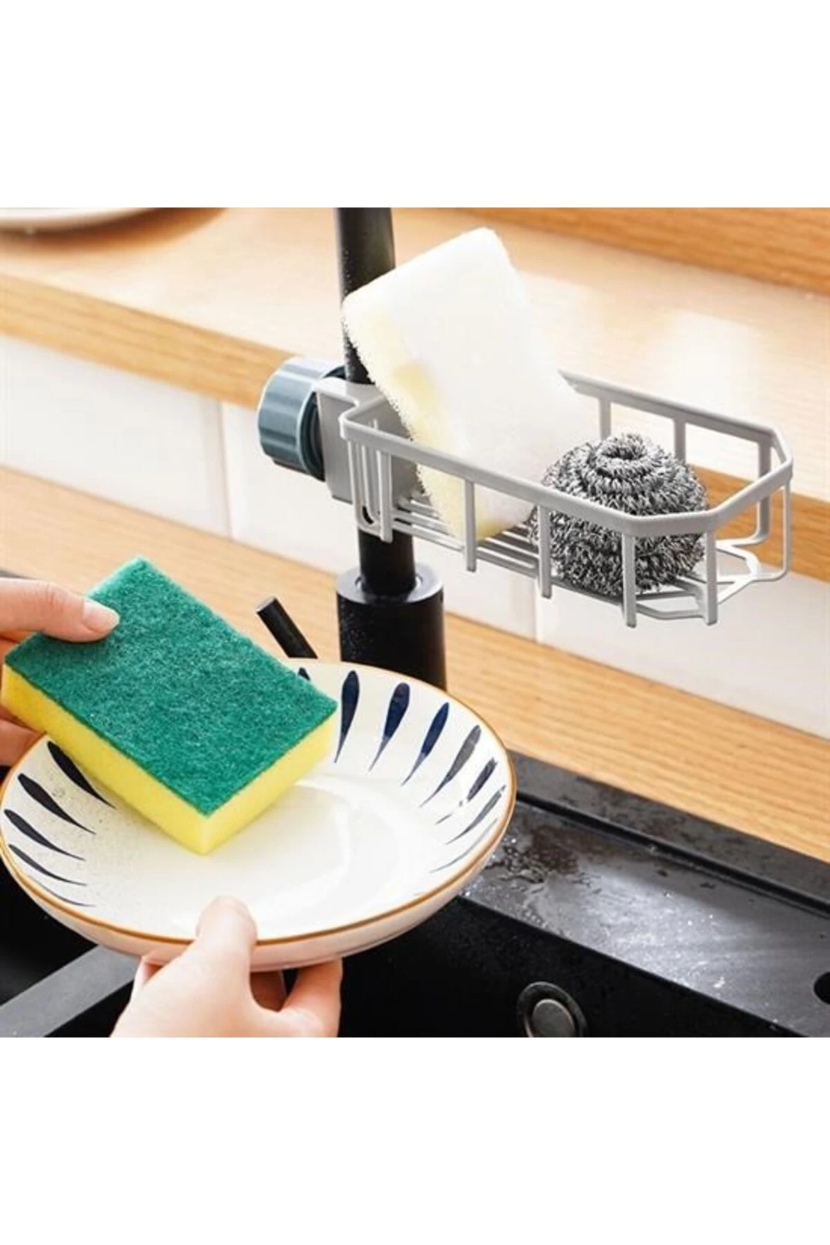 Musluk Kenarı Plastik Süngerlik Sabunluk