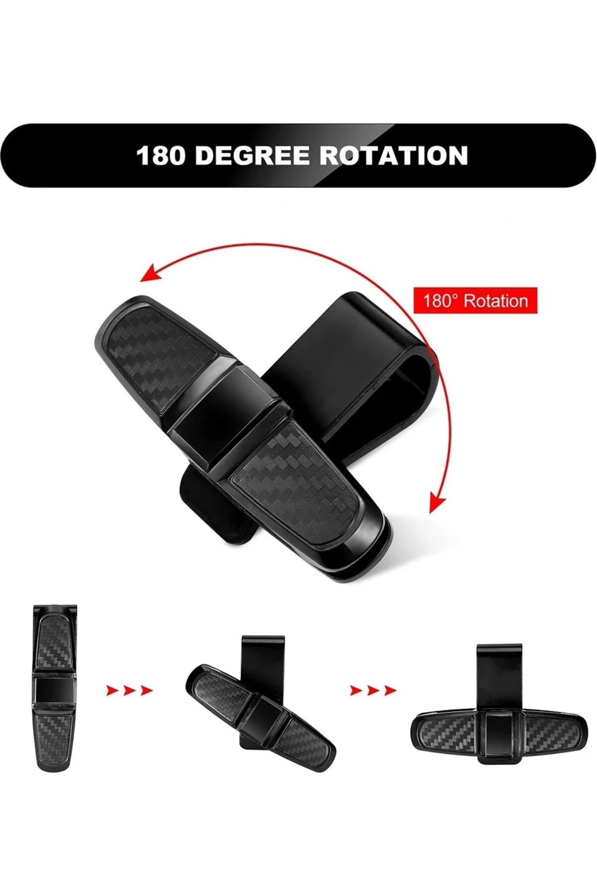 Araç Içi (Iki Taraflı) Gözlük Tutacağı - Kartvizit Tutacağı - Gözlük Klipsi 1 Adet