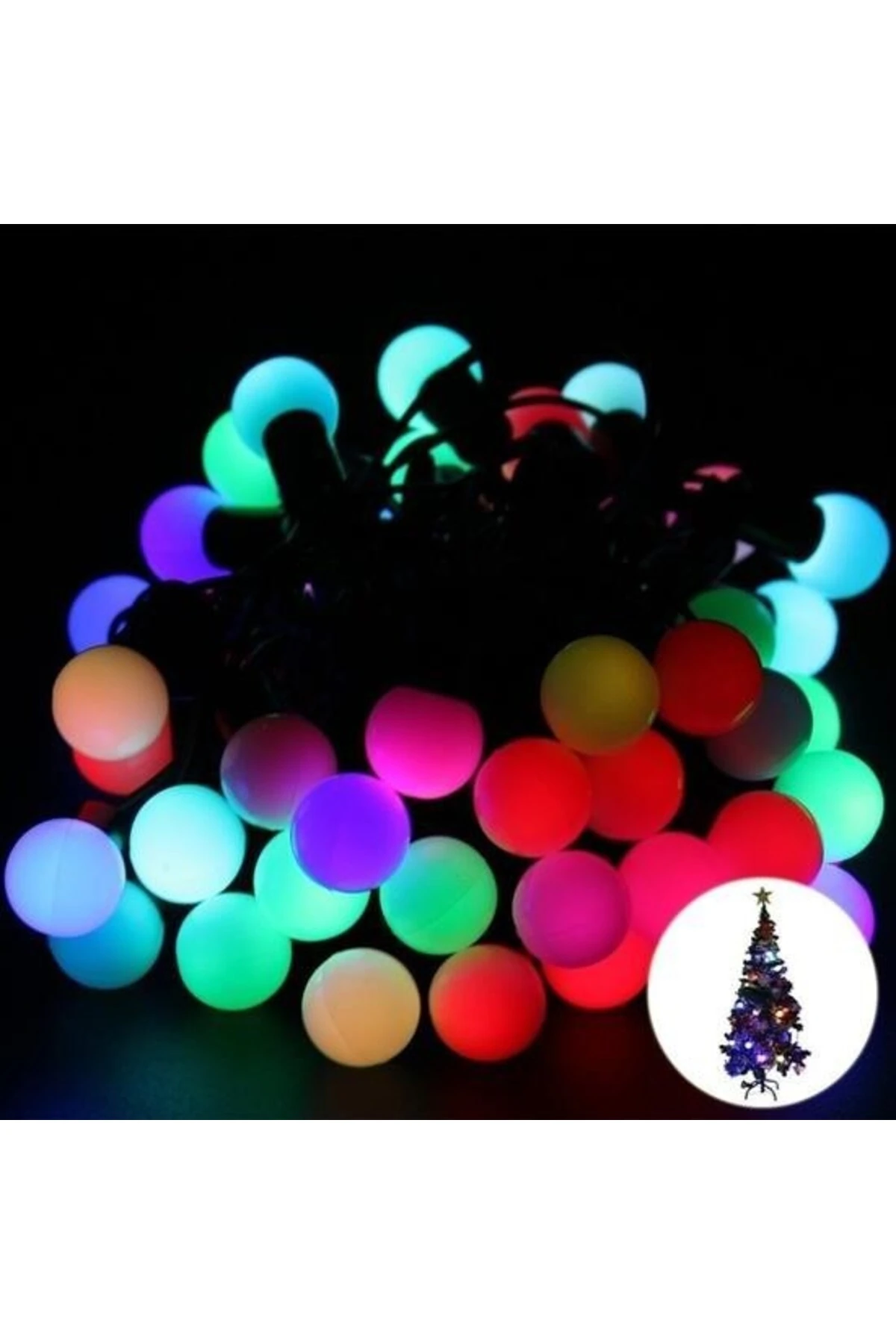 ® Dekoratif Minik Top 40 Ledli Dekoratif Dolama Led Işık (RGB)