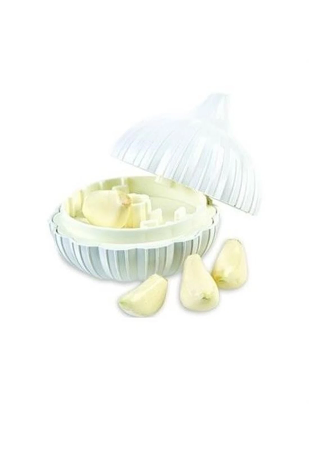 ® Sarımsak Şeklinde Pratik Sarımsak Ezici Rendeleyici El Rondosu