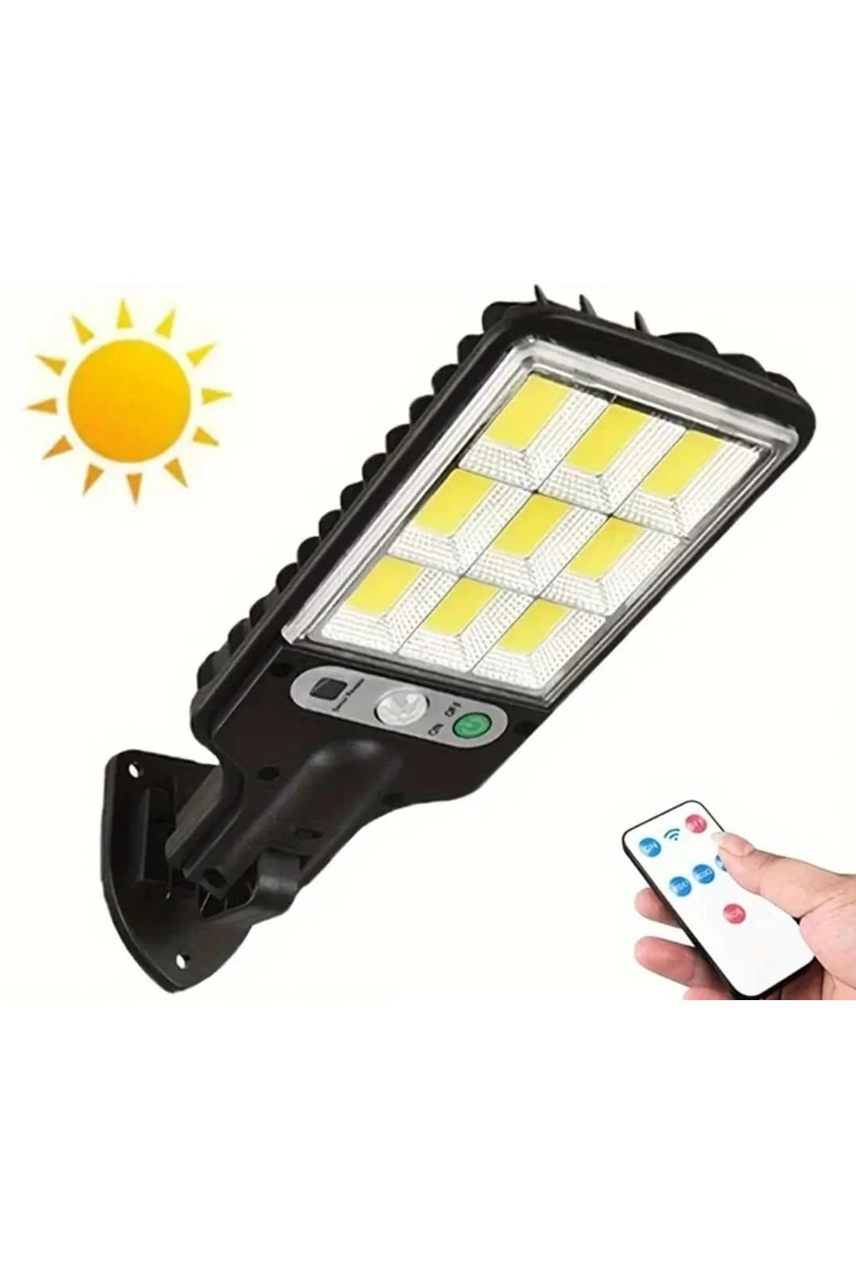 Solar Güneş Enerjili Led Bahçe Aydınlatması 120 Ledli 3 Modlu Hareket Sensörlü Su Geçirmez Lambası