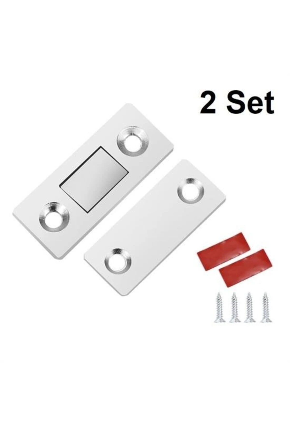 ® 2 Çift Çok Amaçlı Kapı Kapak Dolap Çekmece Mobilya Durdurucu Kapatıcı Mıknatıslar