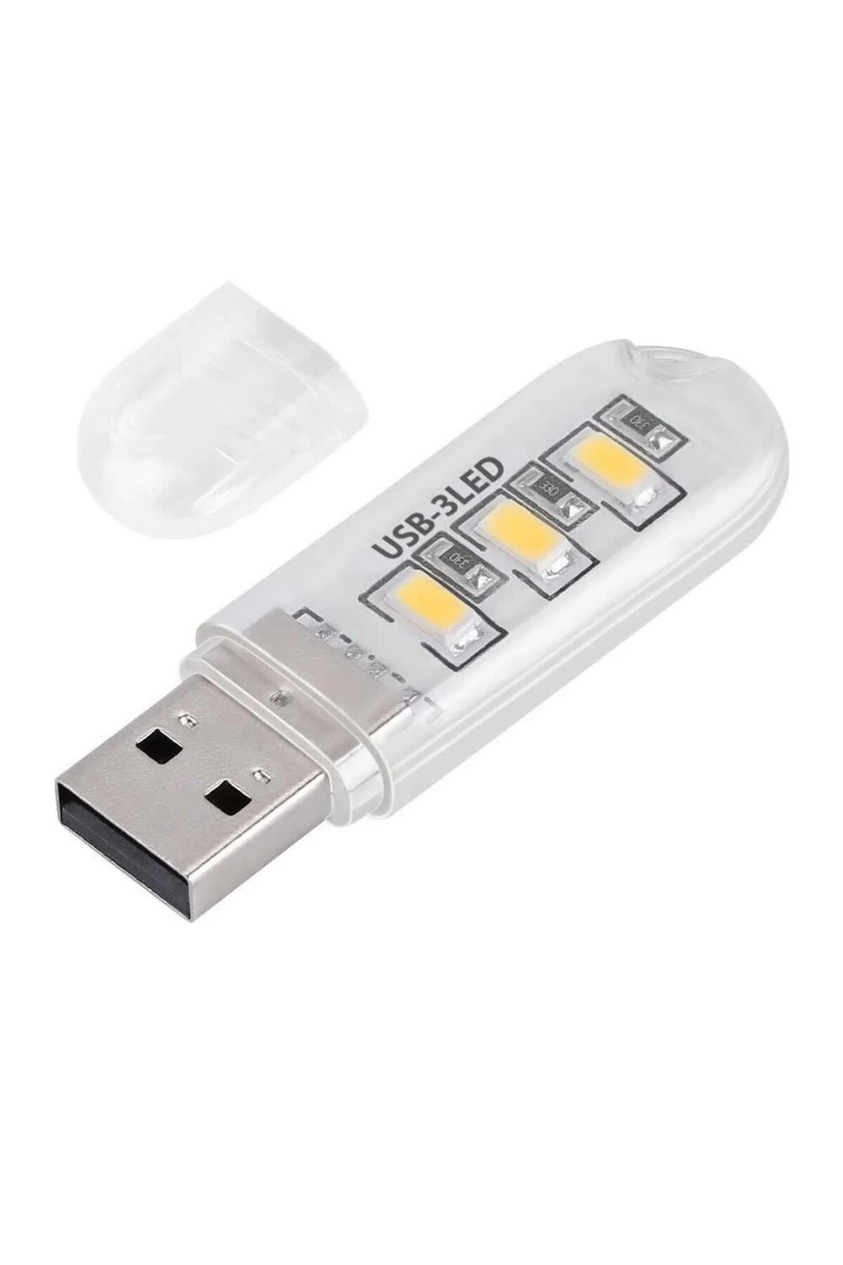 Mini Usb Led Lamba 5730 Smd 3 Led Anahtarlık Portatif Taşınabilir Gece Lambası
