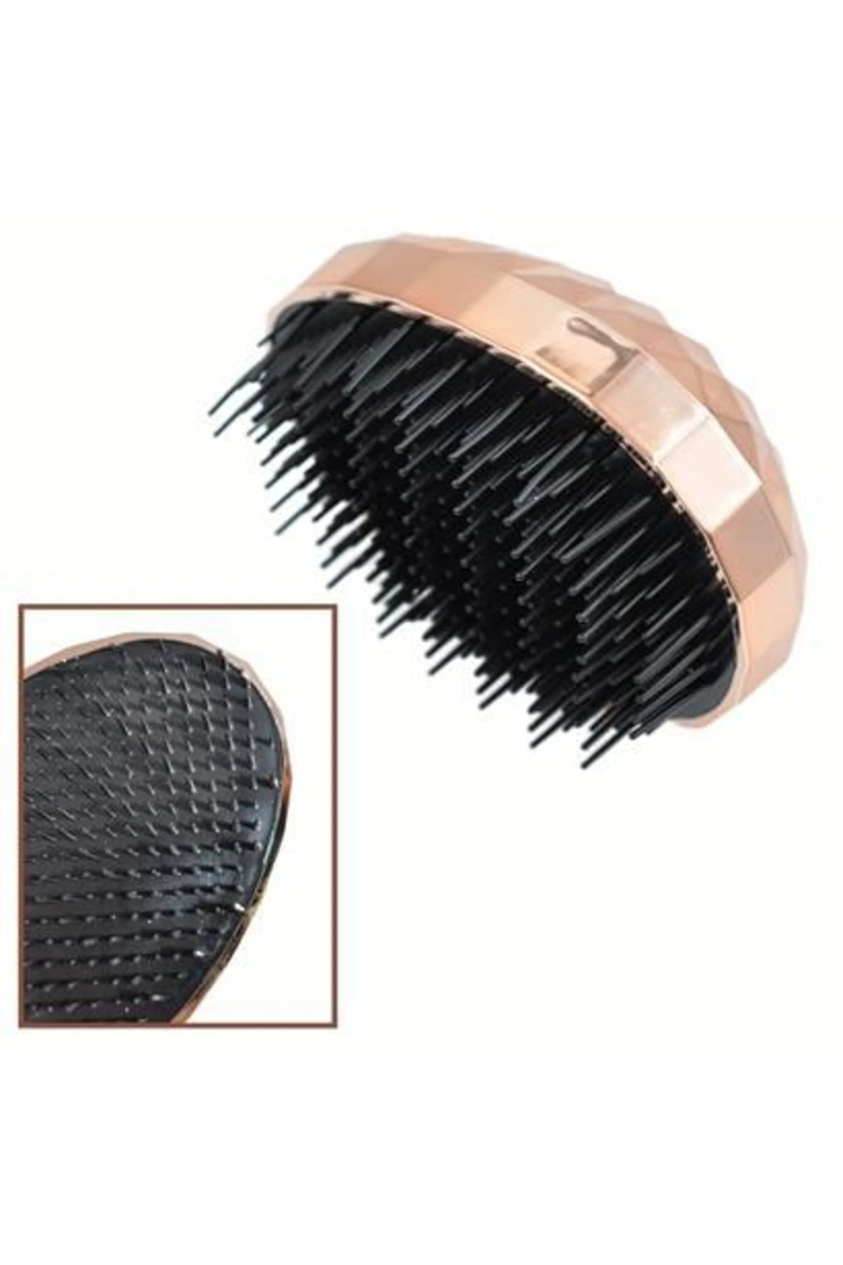 roichil® Rose Gold Saç Düzleştirici Tarak Geniş Aralıklı her Saç Tipine Uygun Fırçalı Saç Düzleştiric